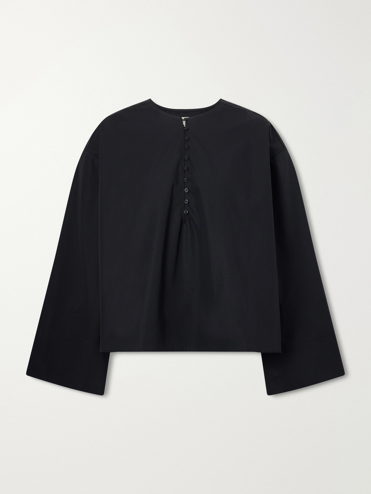 Kallmeyer Marguerite Cotton-poplin Blouse In Black