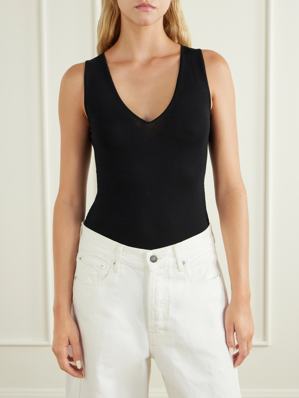 Kallmeyer Portia Jersey Bodysuit In Black