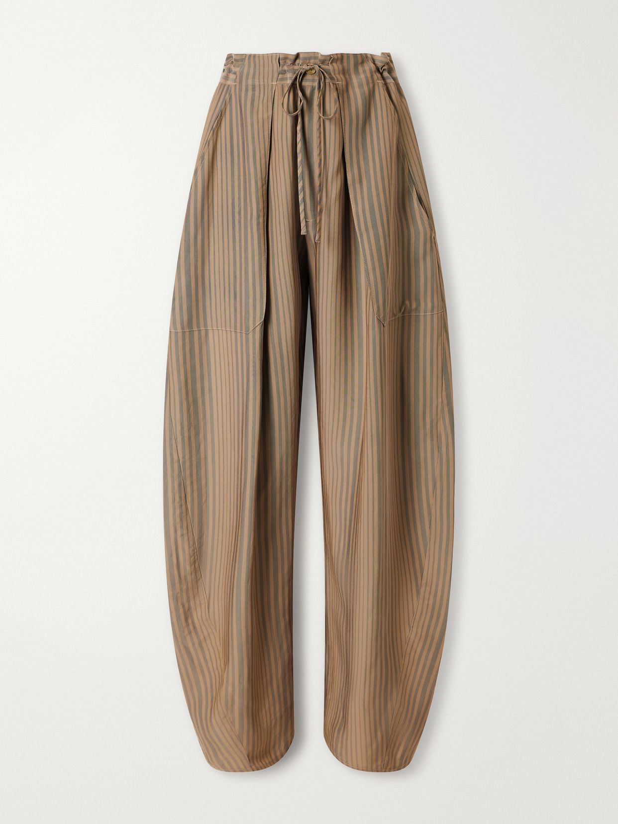 Clemence striped twill wide-leg pants