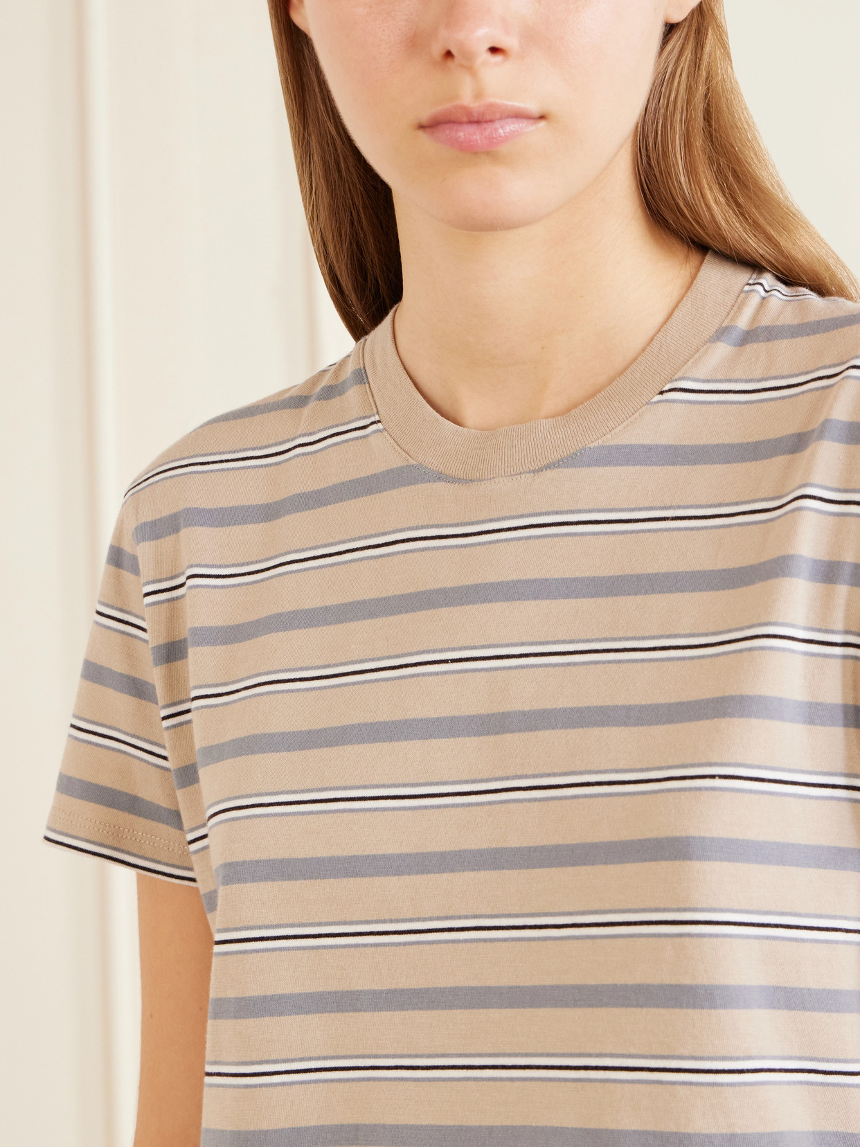Kenzie Striped Cotton-Jersey T-Shirt