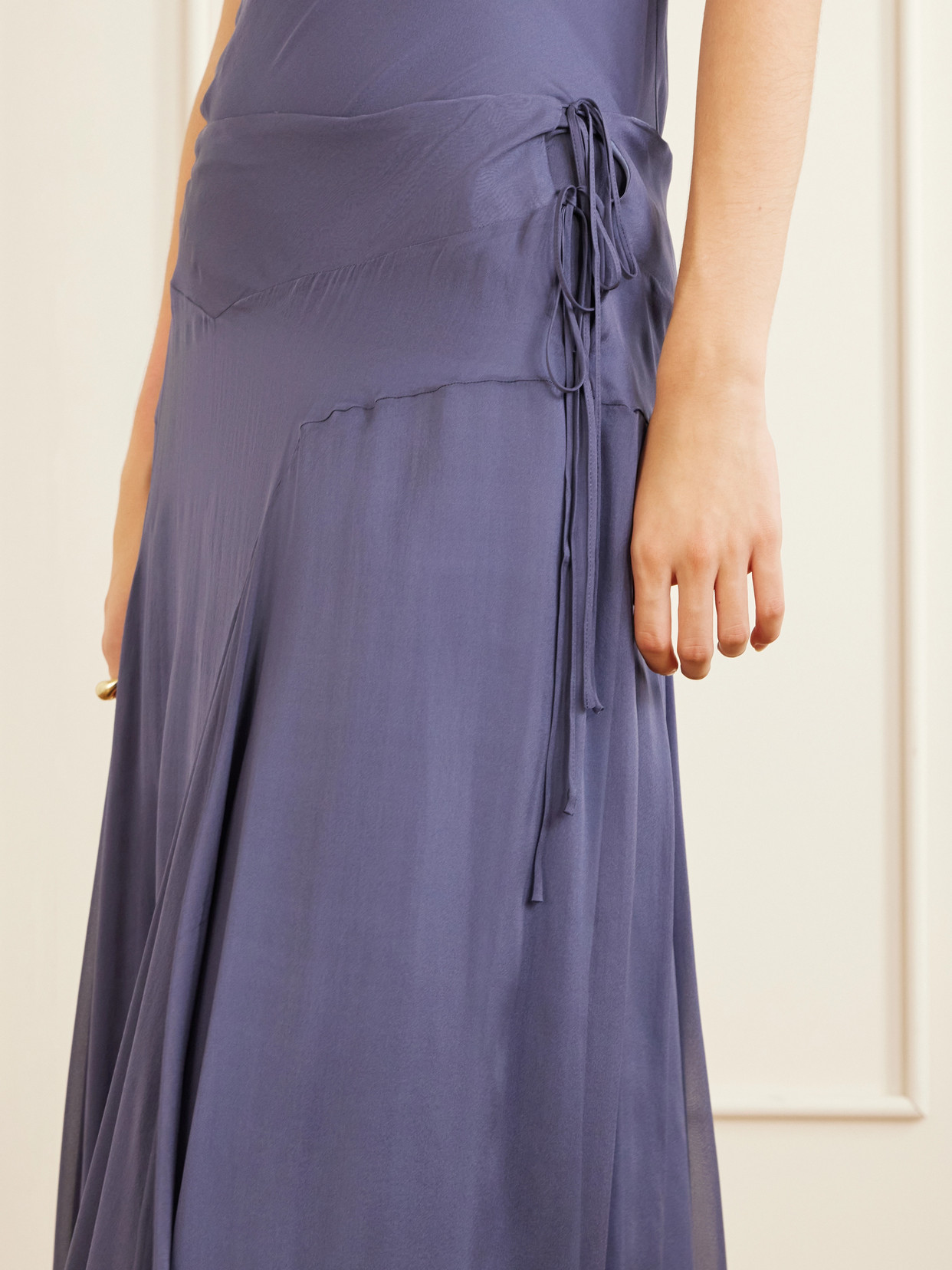 Alyse Silk-Chiffon Midi