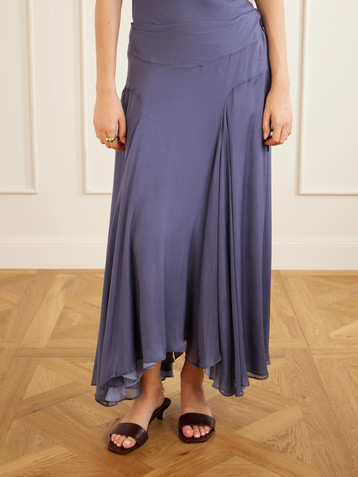 KALLMEYER Alyse silk-chiffon midi skirt