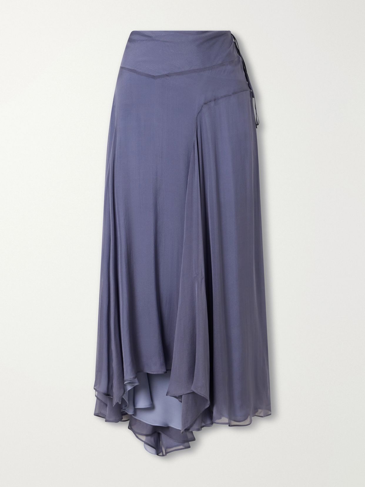Alyse silk-chiffon midi skirt