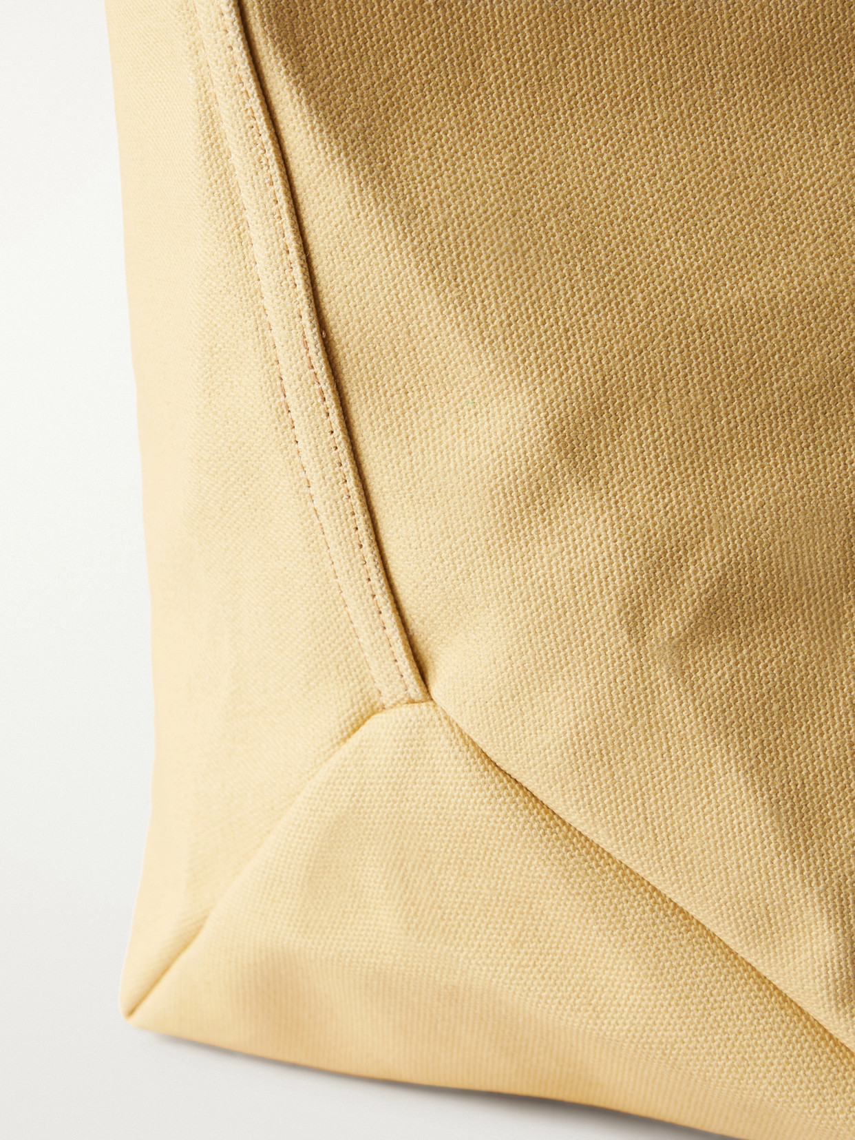 Cottage Leather-Trimmed Canvas Tote