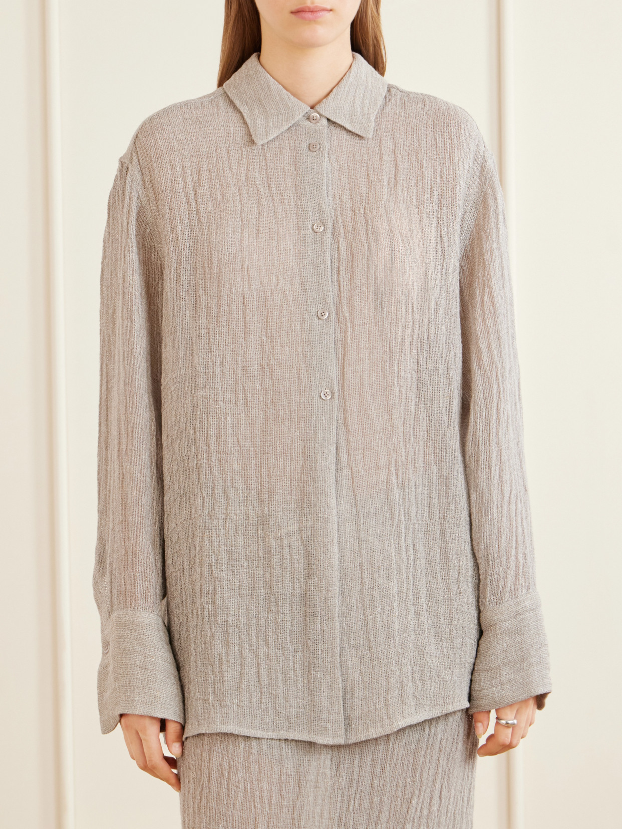 Mollie Linen-Blend Shirt