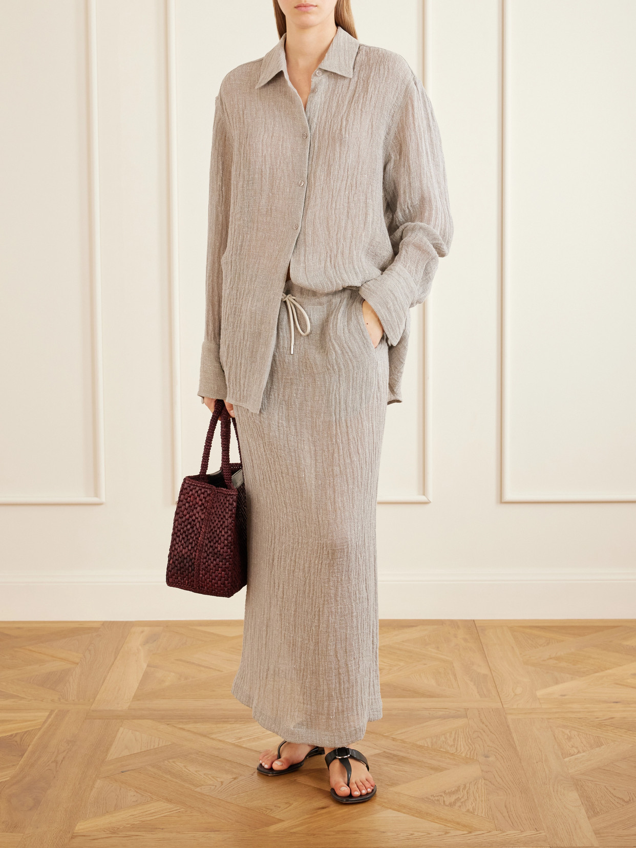 Mollie Linen-Blend Shirt