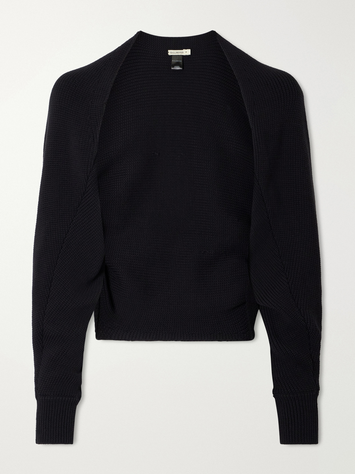 Kallmeyer Yara Cotton-blend Cardigan In Black