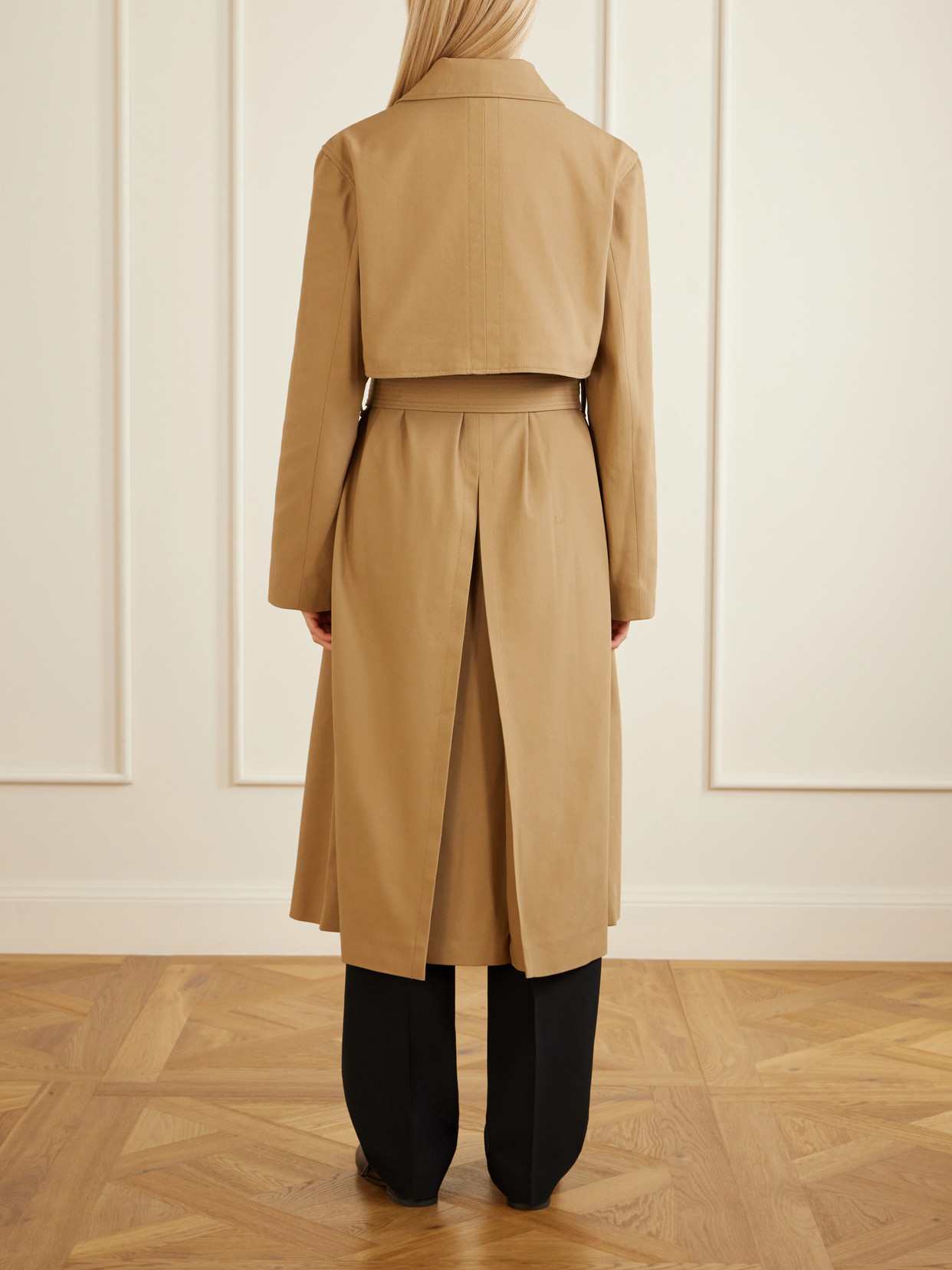 Organic Cotton-Drill Trench Coat