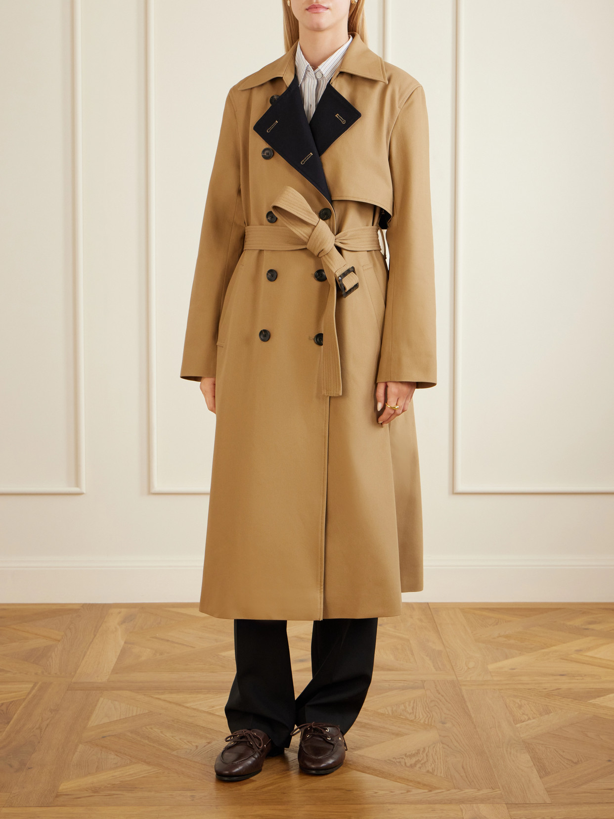 Organic Cotton-Drill Trench Coat