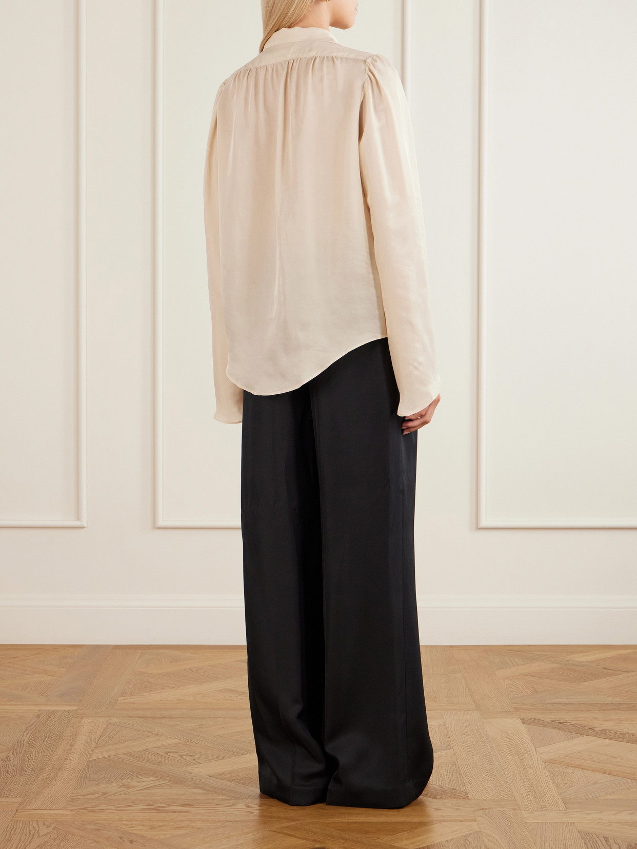 Scarf-Detailed Blouse