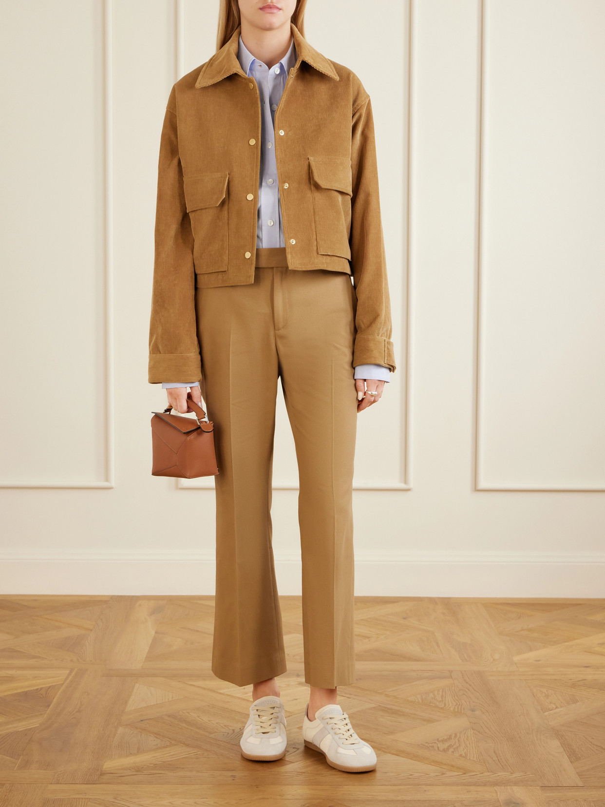 Organic Cotton Ribbed Cropped Jacket