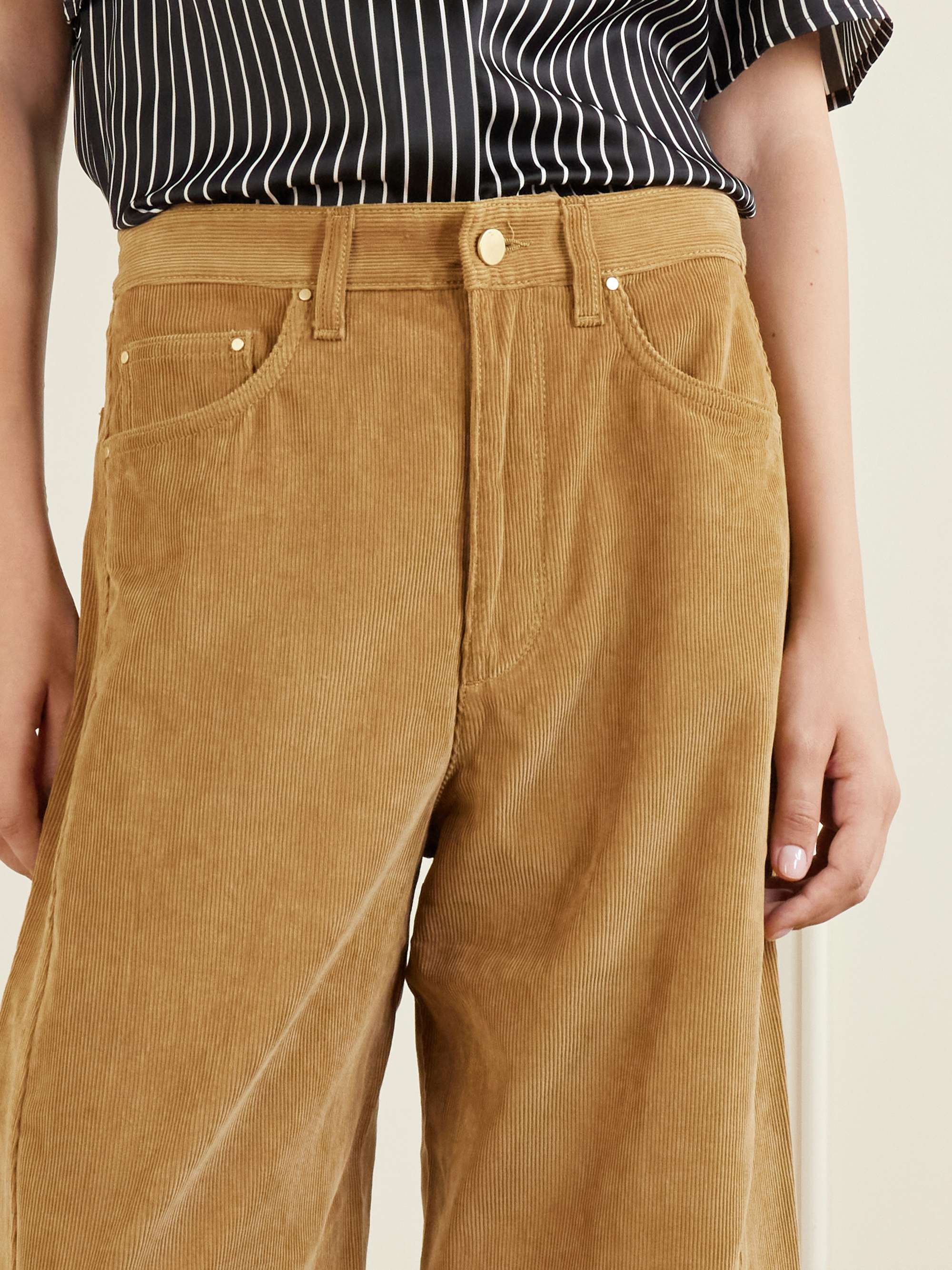 MARIA MCMANUS Crescent corduroy organic-cotton wide-leg pants