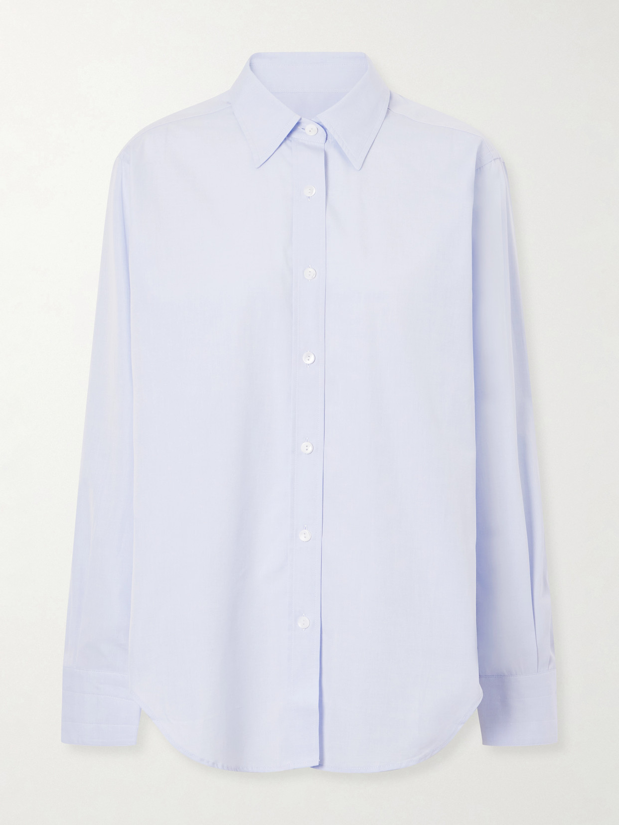 Maria Mcmanus Organic Cotton-poplin Shirt In Blue