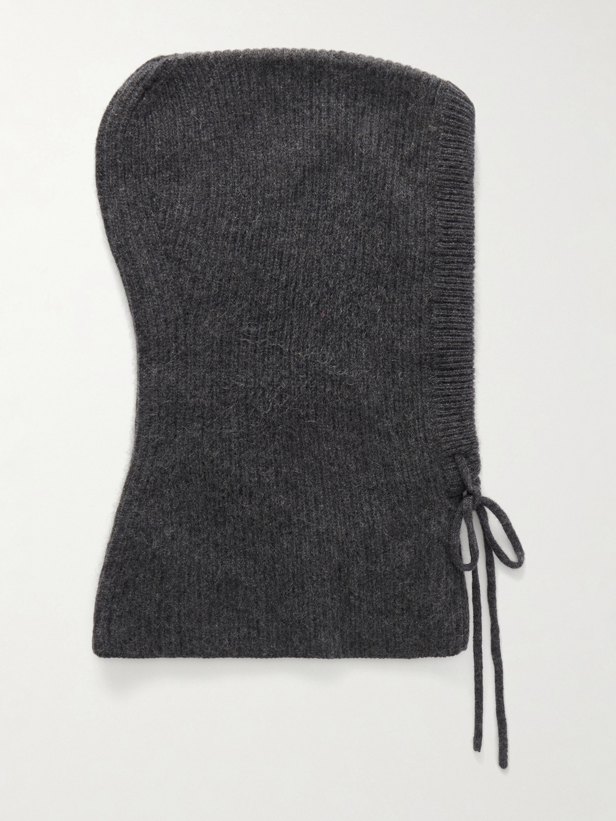 Arch4 Klosters Ribbed Cashmere Balaclava In Gray