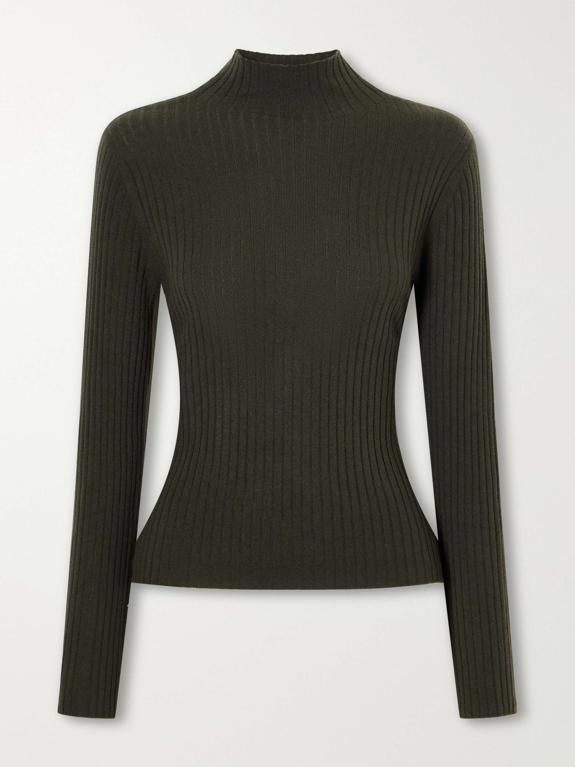 ARCH4 Ariana ribbed organic cashmere turtleneck sweater