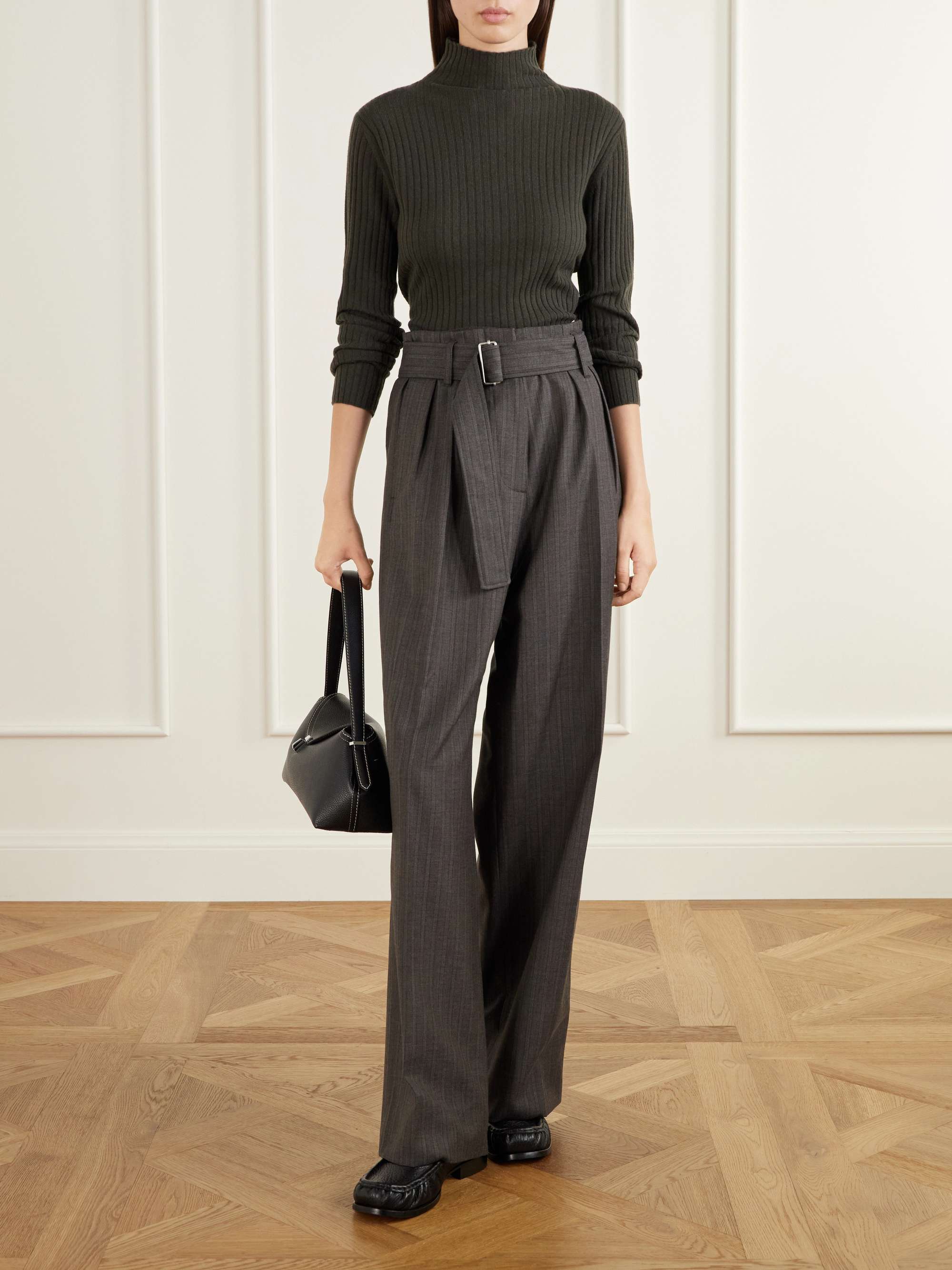 ARCH4 Ariana ribbed organic cashmere turtleneck sweater