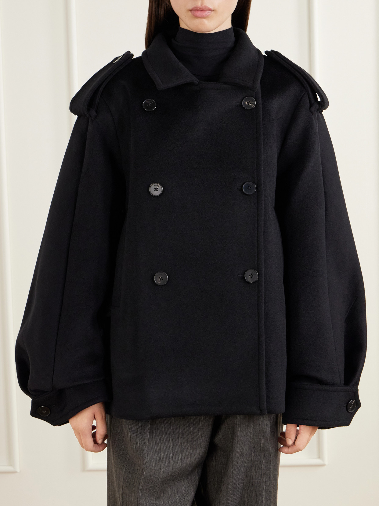 Palace Wool Cashmere And Silk-Blend Coat