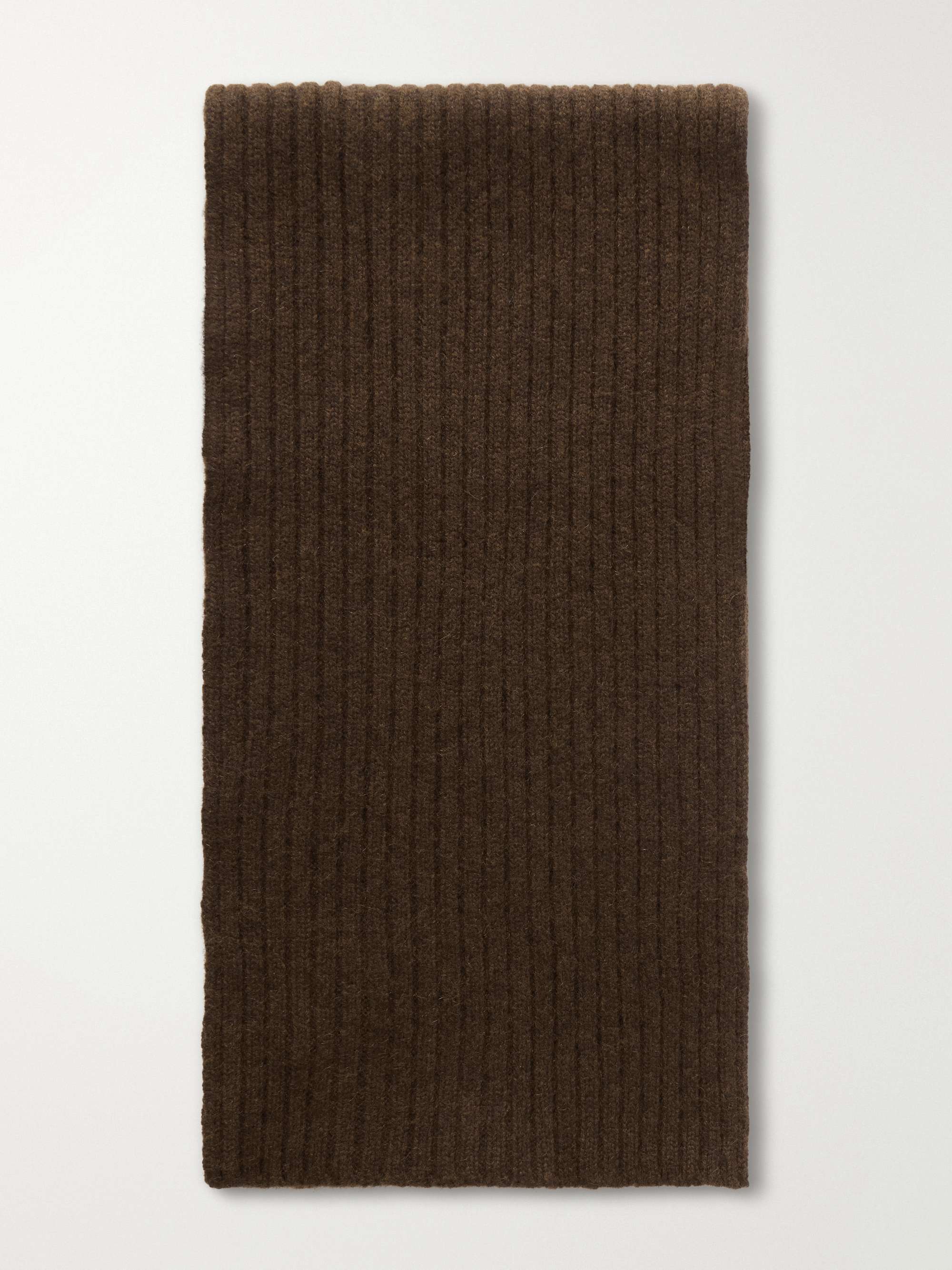 ARCH4 + NET SUSTAIN Nancy ribbed cashmere scarf