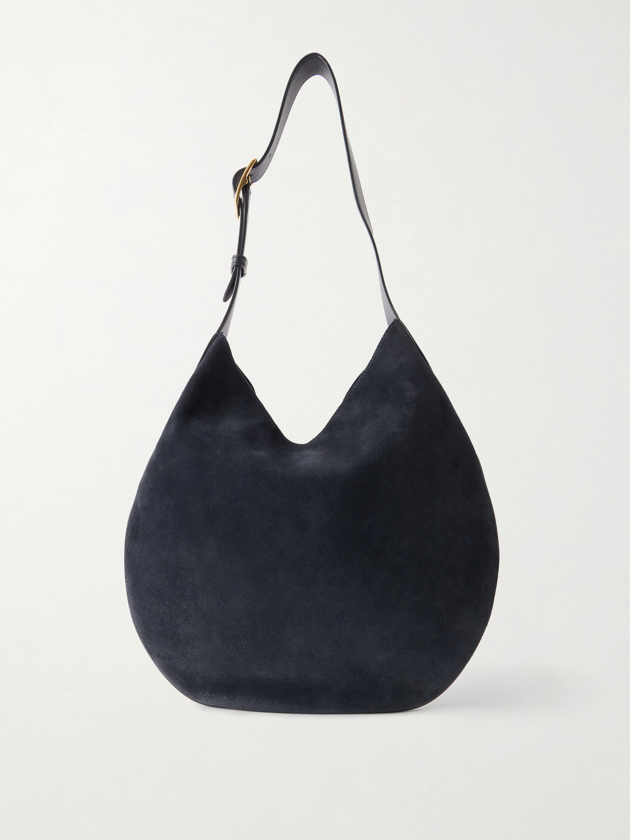 Nili Lotan Jagger Suede Shoulder Bag In Blue