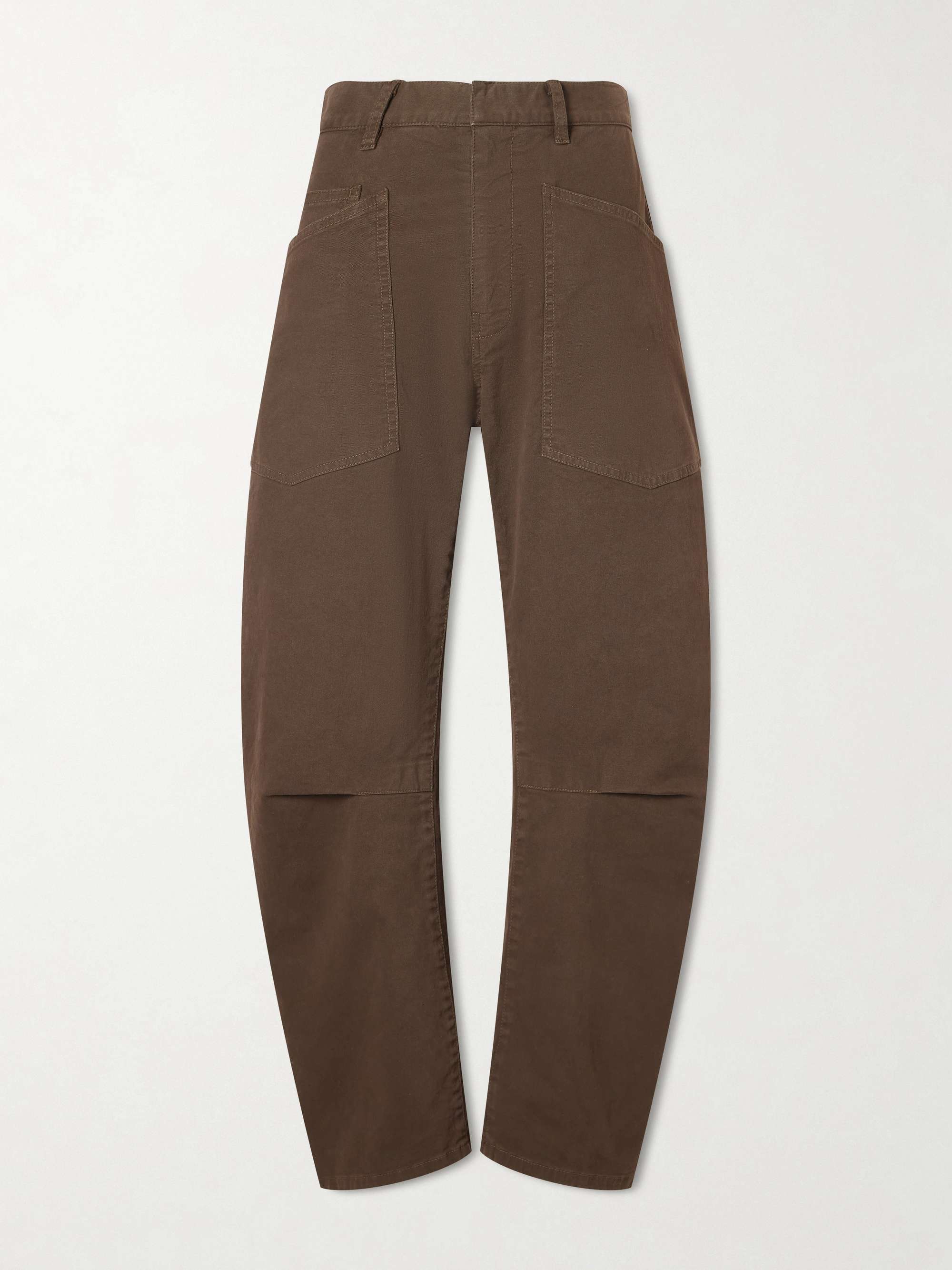 NILI LOTAN Shon cotton-blend twill tapered pants