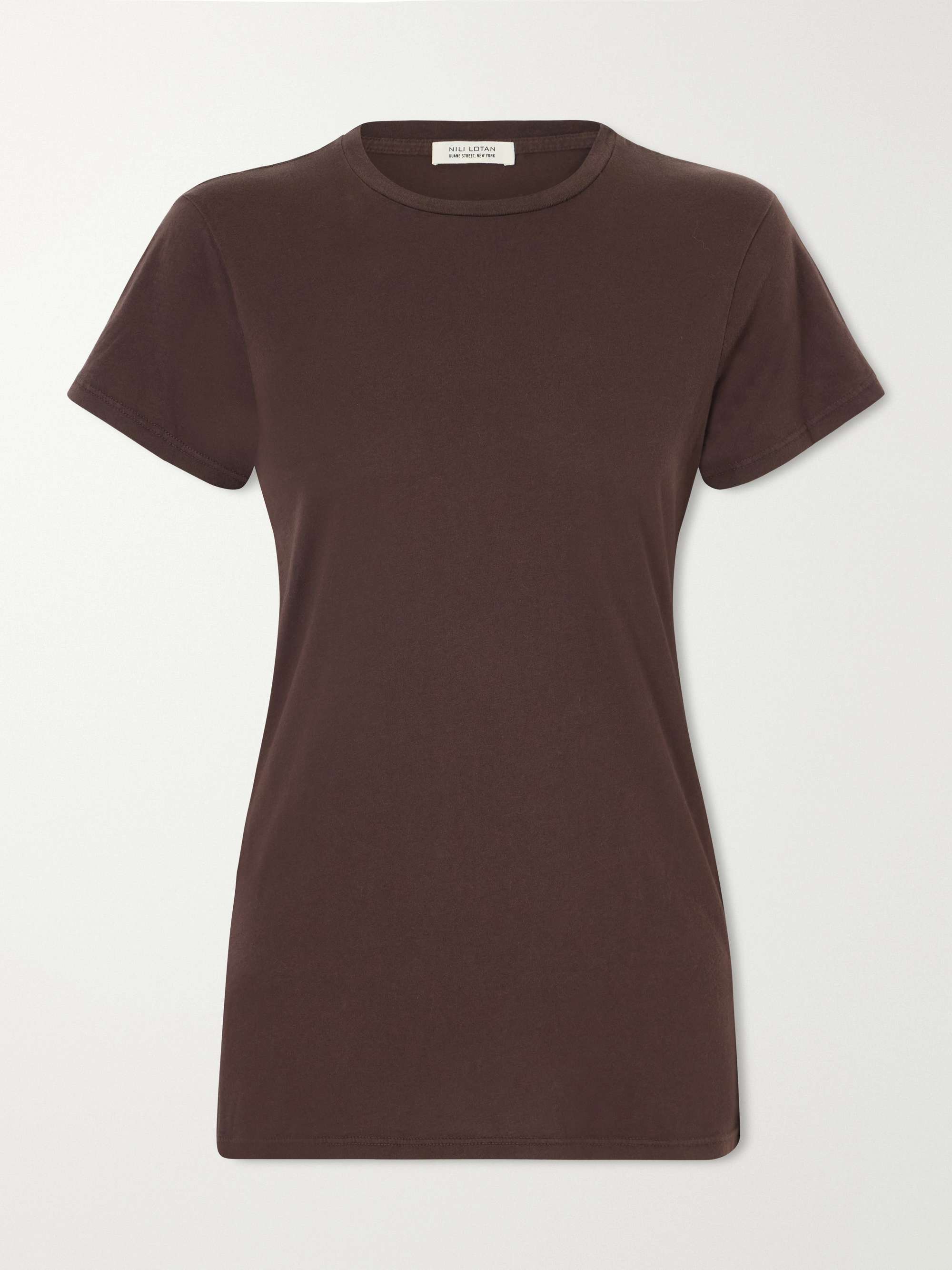 NILI LOTAN Lana Supima cotton-jersey T-shirt