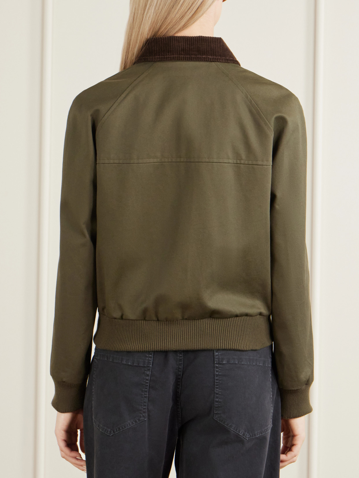 Victor Corduroy-Trimmed Cotton-Twill Jacket