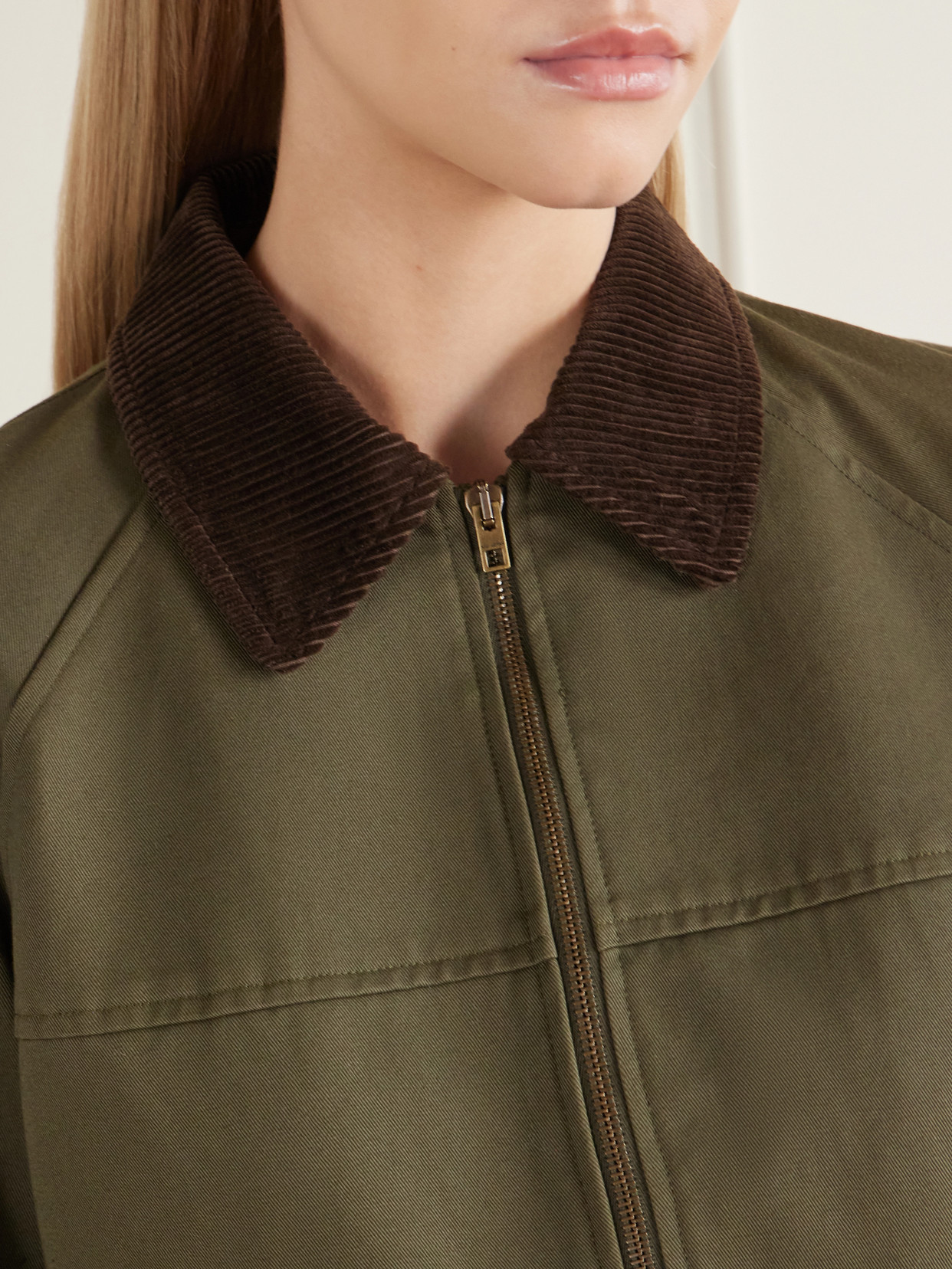 Victor Corduroy-Trimmed Cotton-Twill Jacket