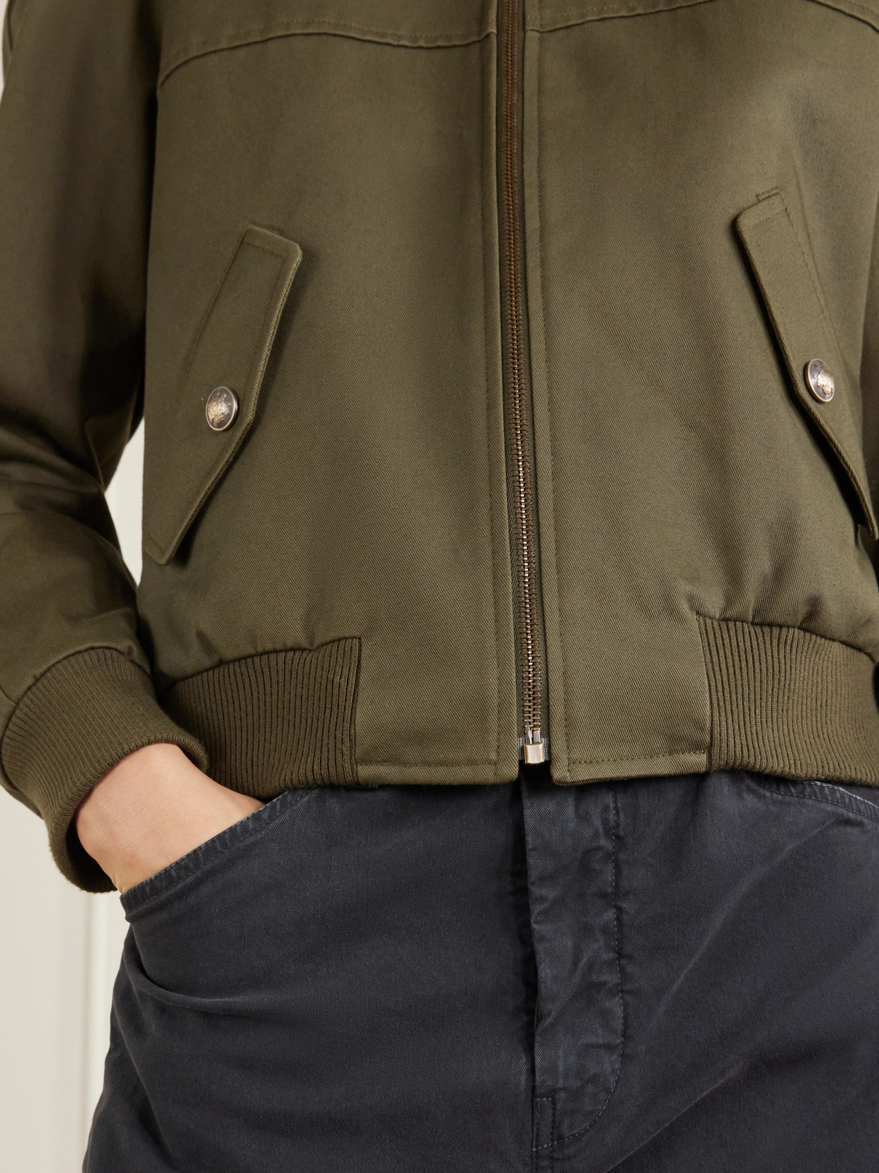 Victor Corduroy-Trimmed Cotton-Twill Jacket