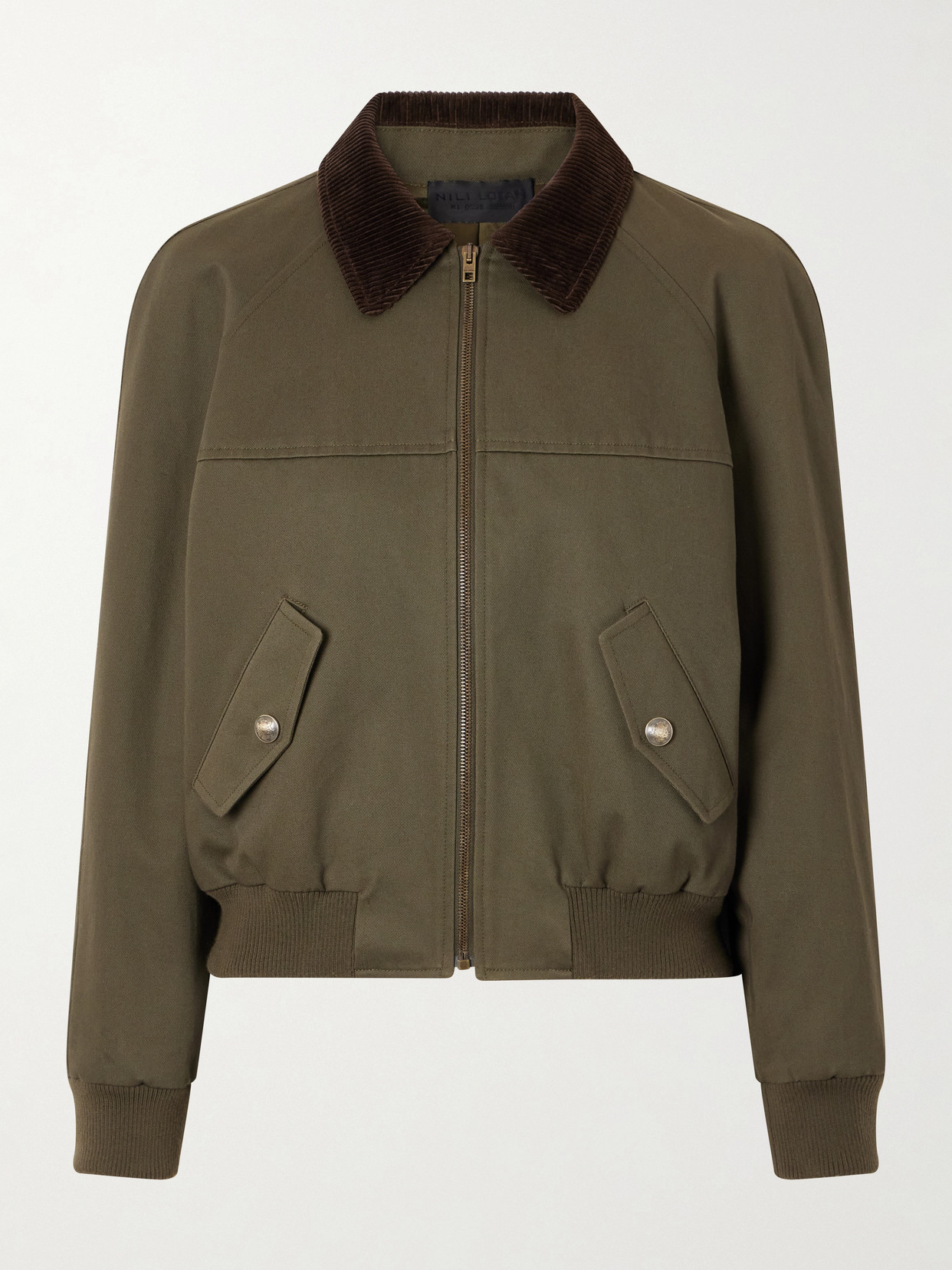 Victor Corduroy-Trimmed Cotton-Twill Jacket
