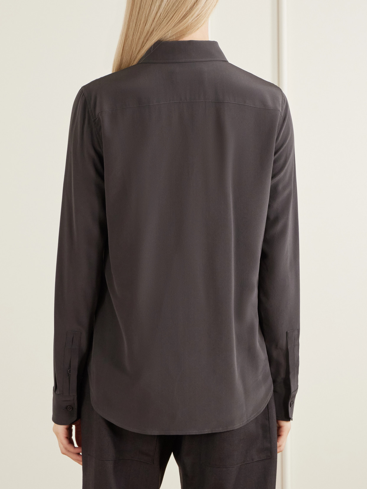 Gaia Silk Crepe De Chine Shirt