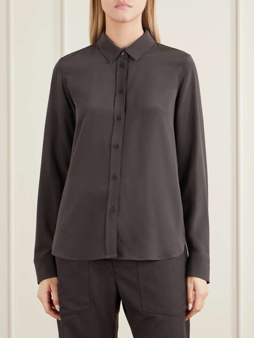 Nili Lotan Gaia Silk Crepe De Chine Shirt | Thumbnail 3 Nili Lotan Gaia Silk Crepe De Chine Shirt | Thumbnail 3