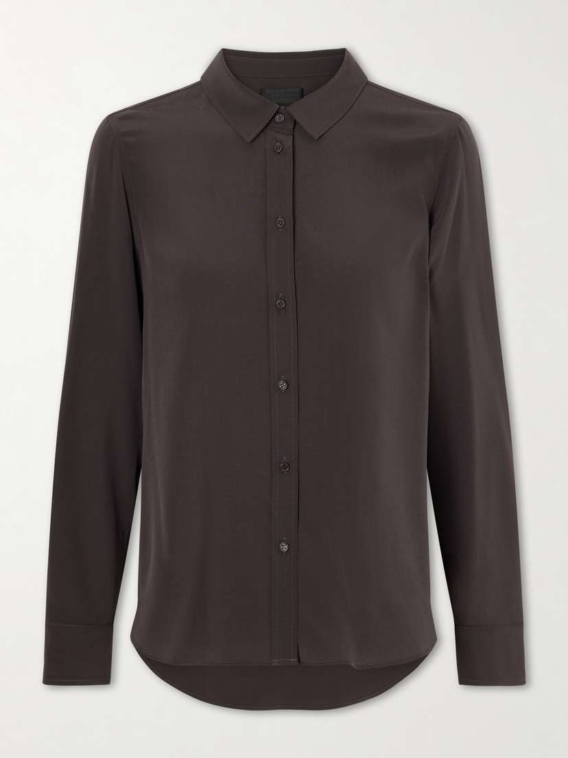 Nili Lotan Gaia Silk Crepe De Chine Shirt