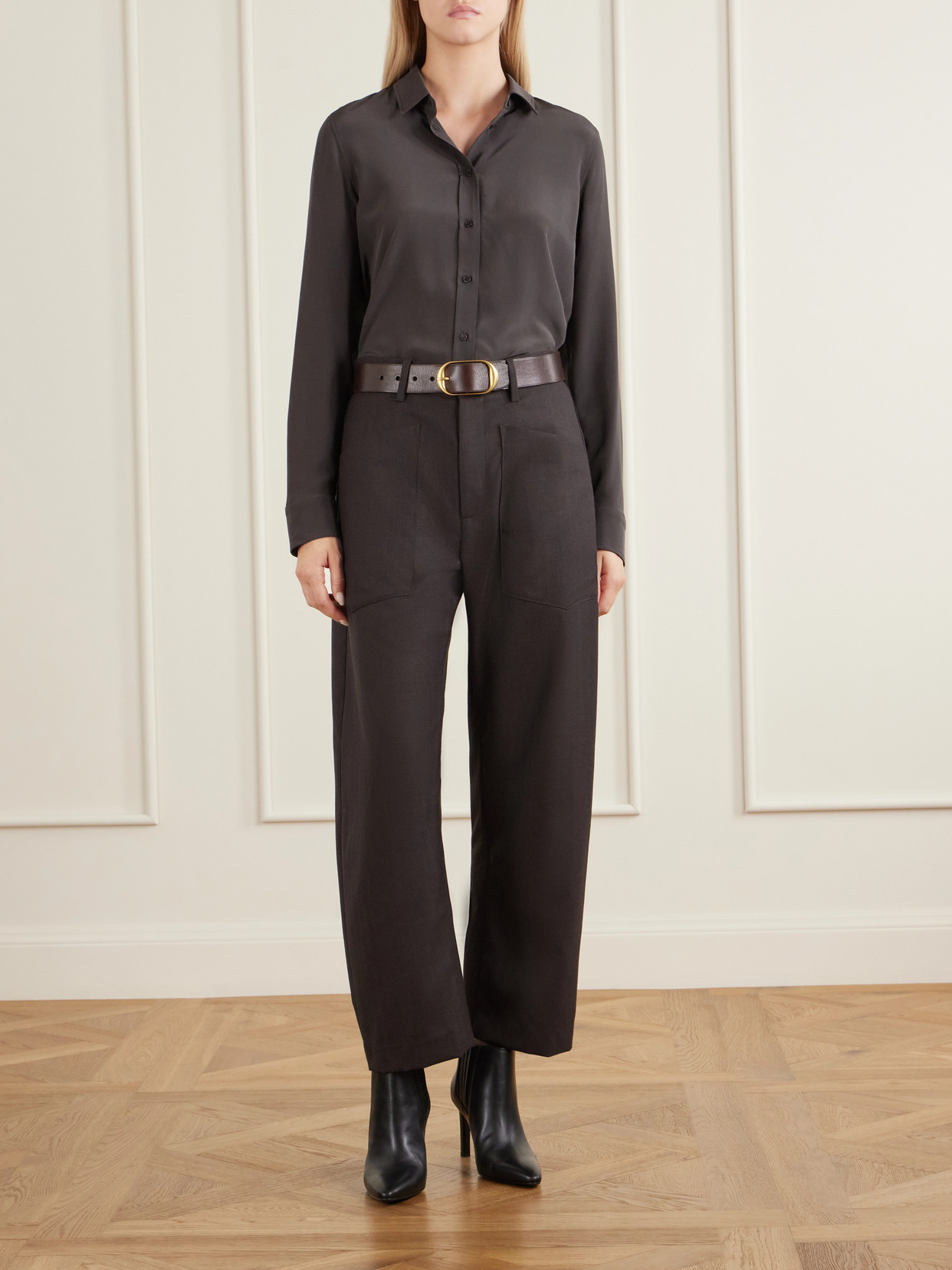Gaia Silk Crepe De Chine Shirt