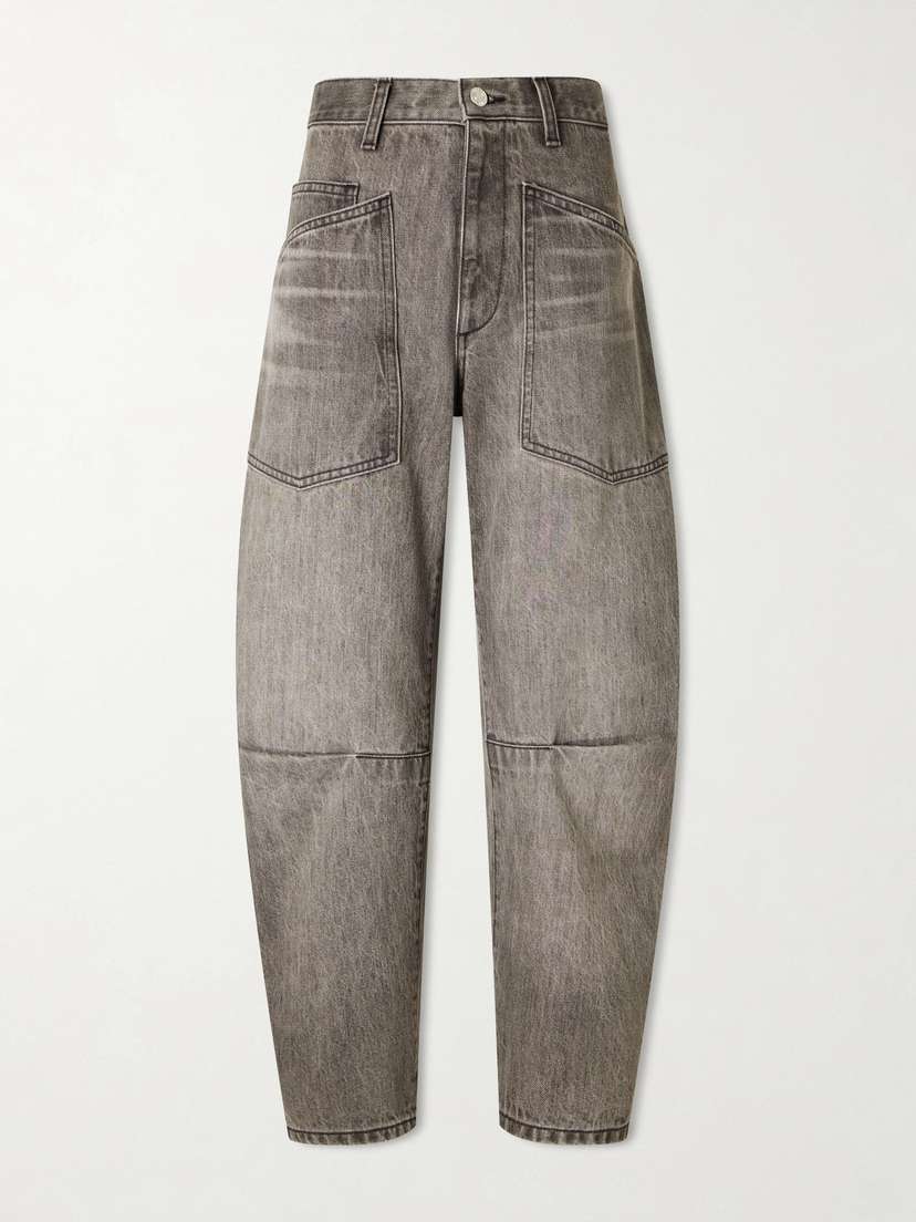 Nili Lotan Shon Mid-rise Barrel-leg Jeans