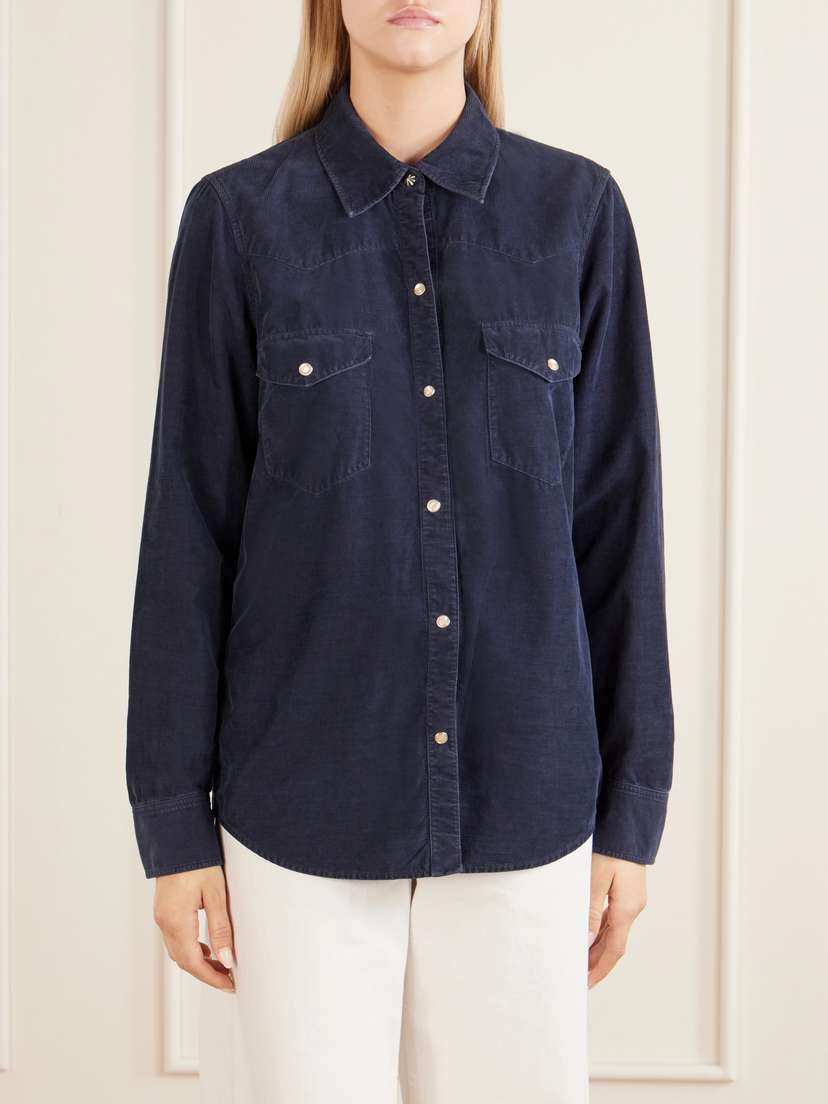 Nili Lotan Travis Cotton Corduroy Shirt | Thumbnail 3