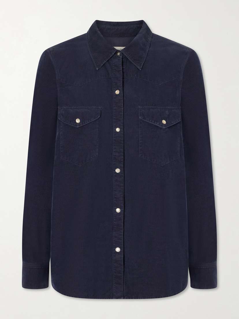 Nili Lotan Travis Cotton Corduroy Shirt