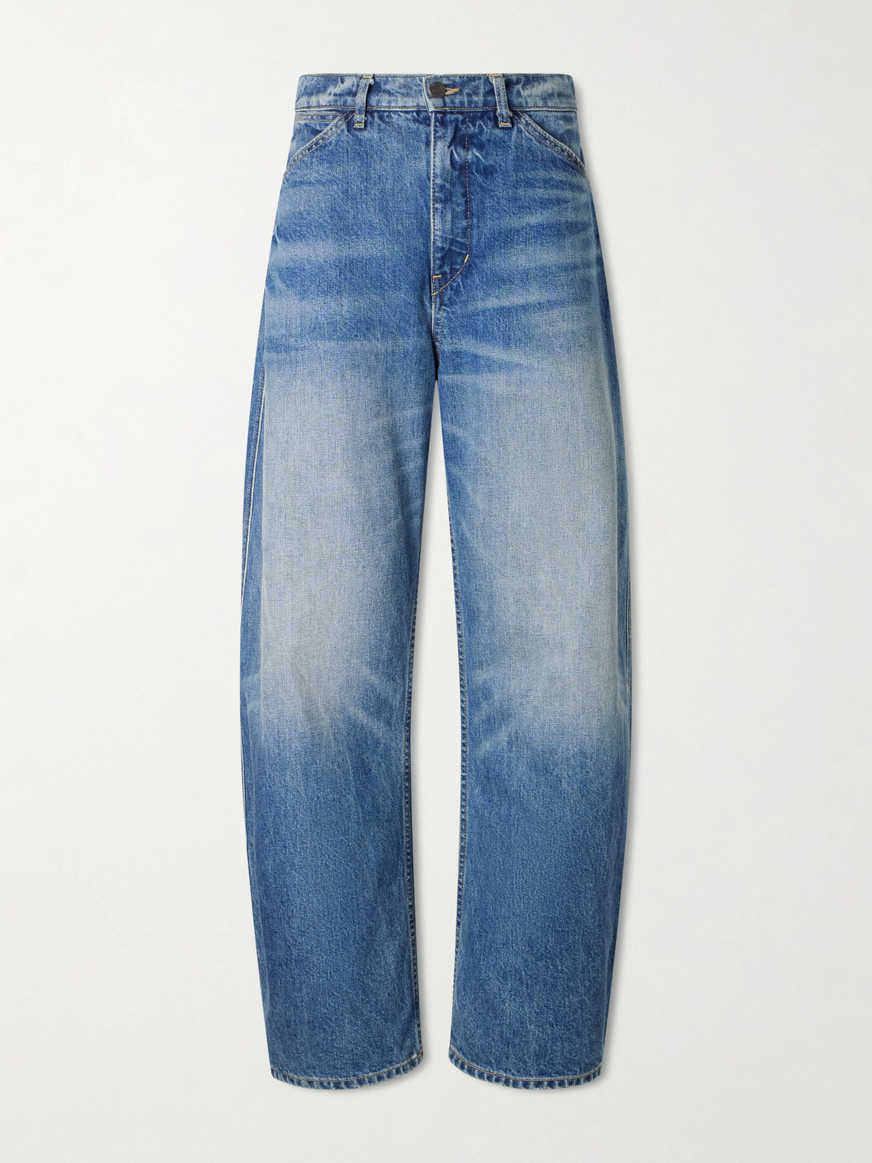 Nili Lotan Tribeca Cotton-blend Jeans In Blue