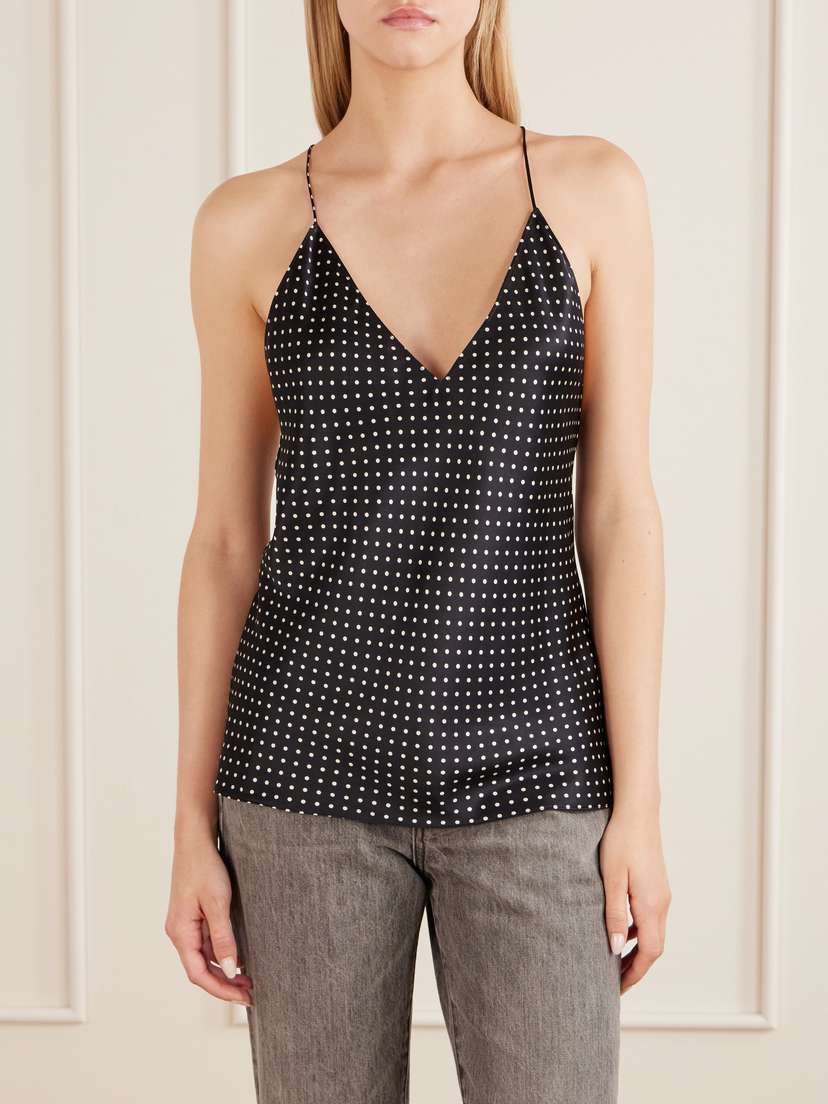 Nili Lotan Emile Polka-dot Silk-satin Camisole | Thumbnail 3 Nili Lotan Emile Polka-dot Silk-satin Camisole | Thumbnail 3