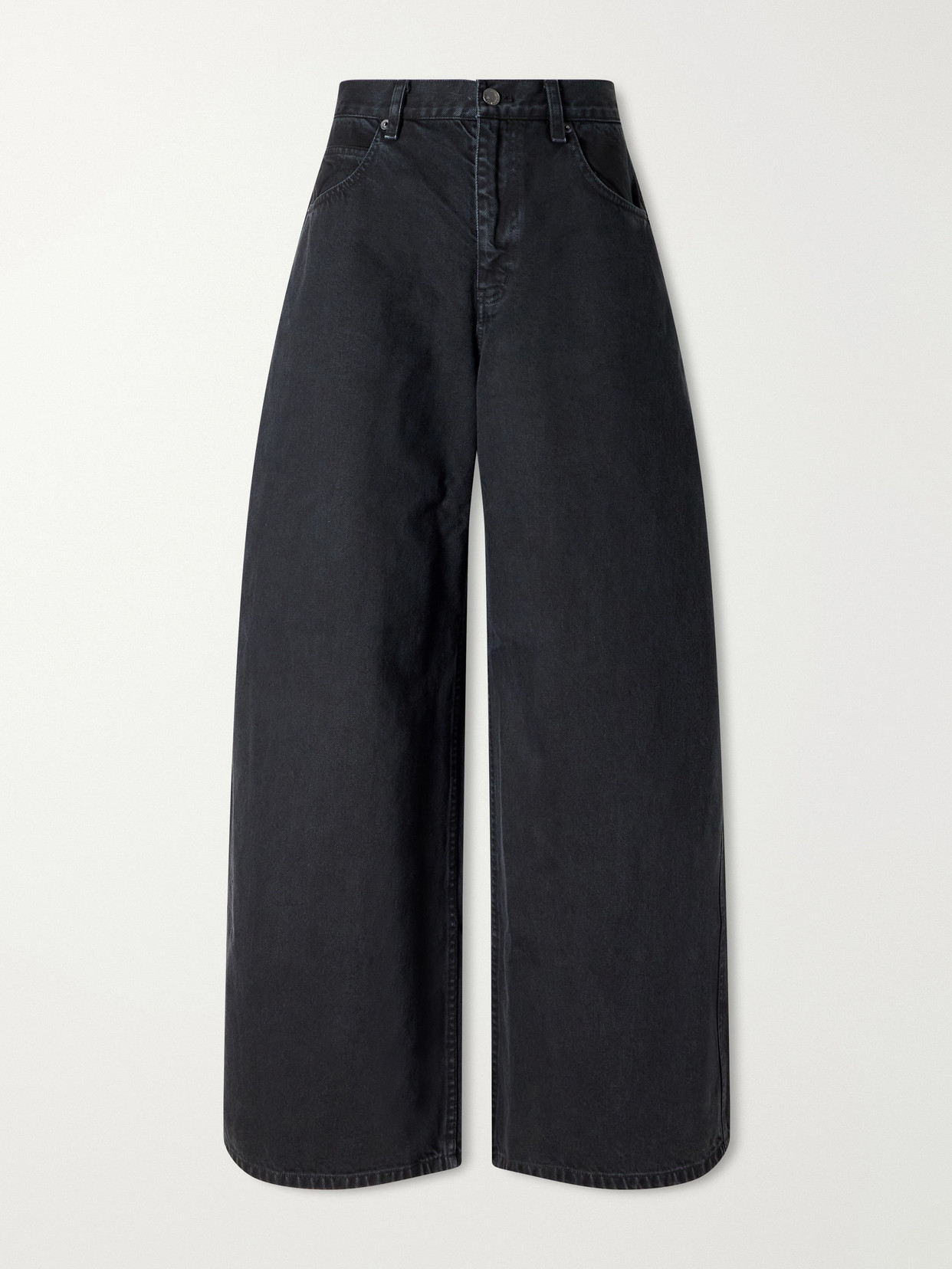 Nili Lotan - Terese Mid-rise Wide-leg Jeans - Black