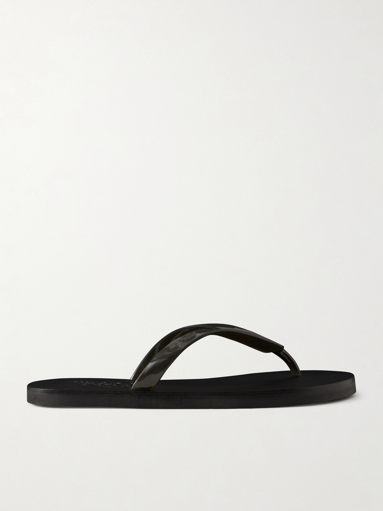 Ancient Greek Sandals Sayonara Jelly Rubber Flip Flops In Black
