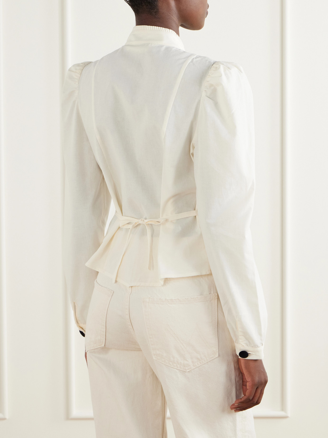 Luchita Cotton-Poplin Blouse