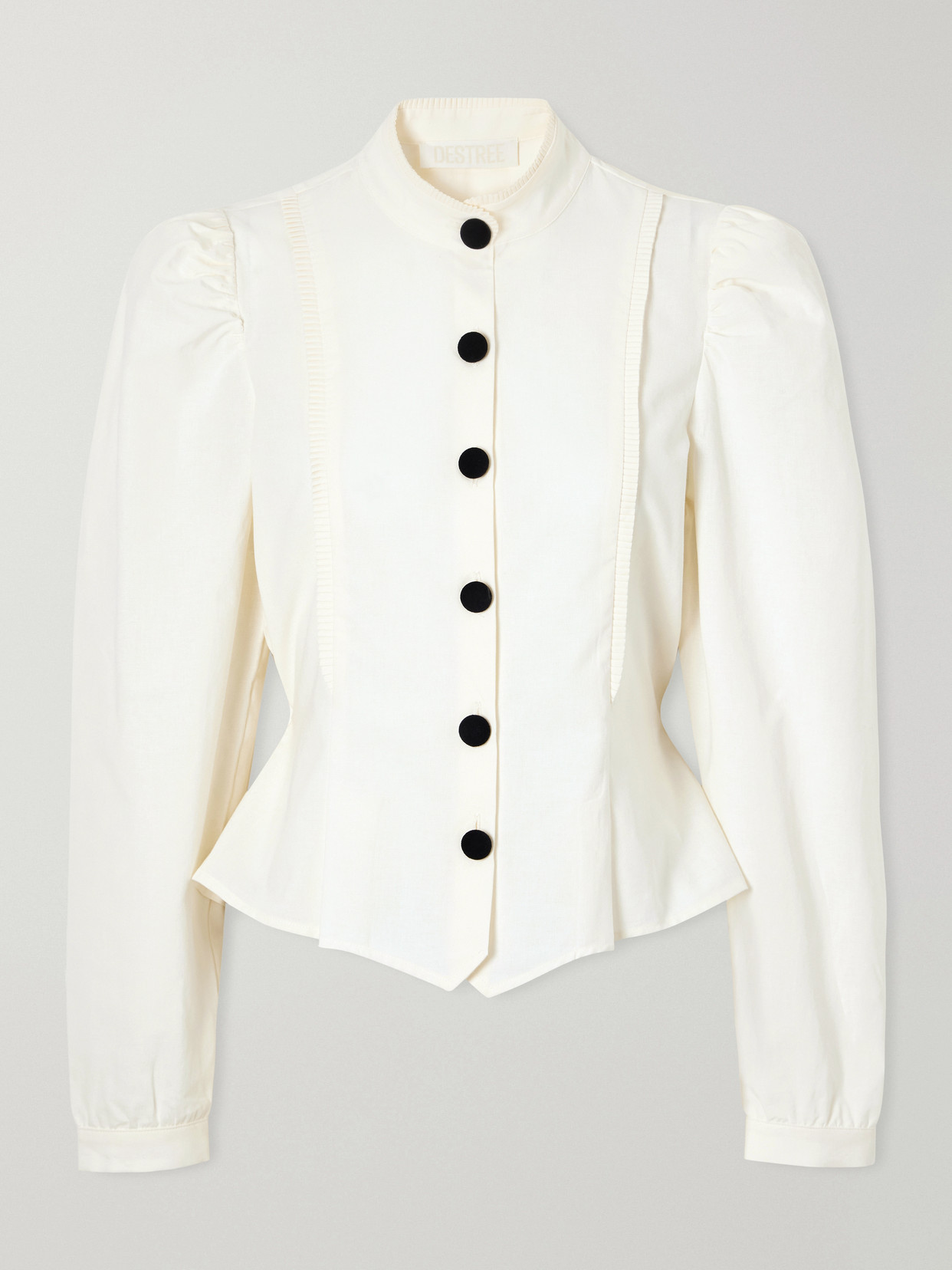D'estree Luchita Cotton-poplin Blouse In White