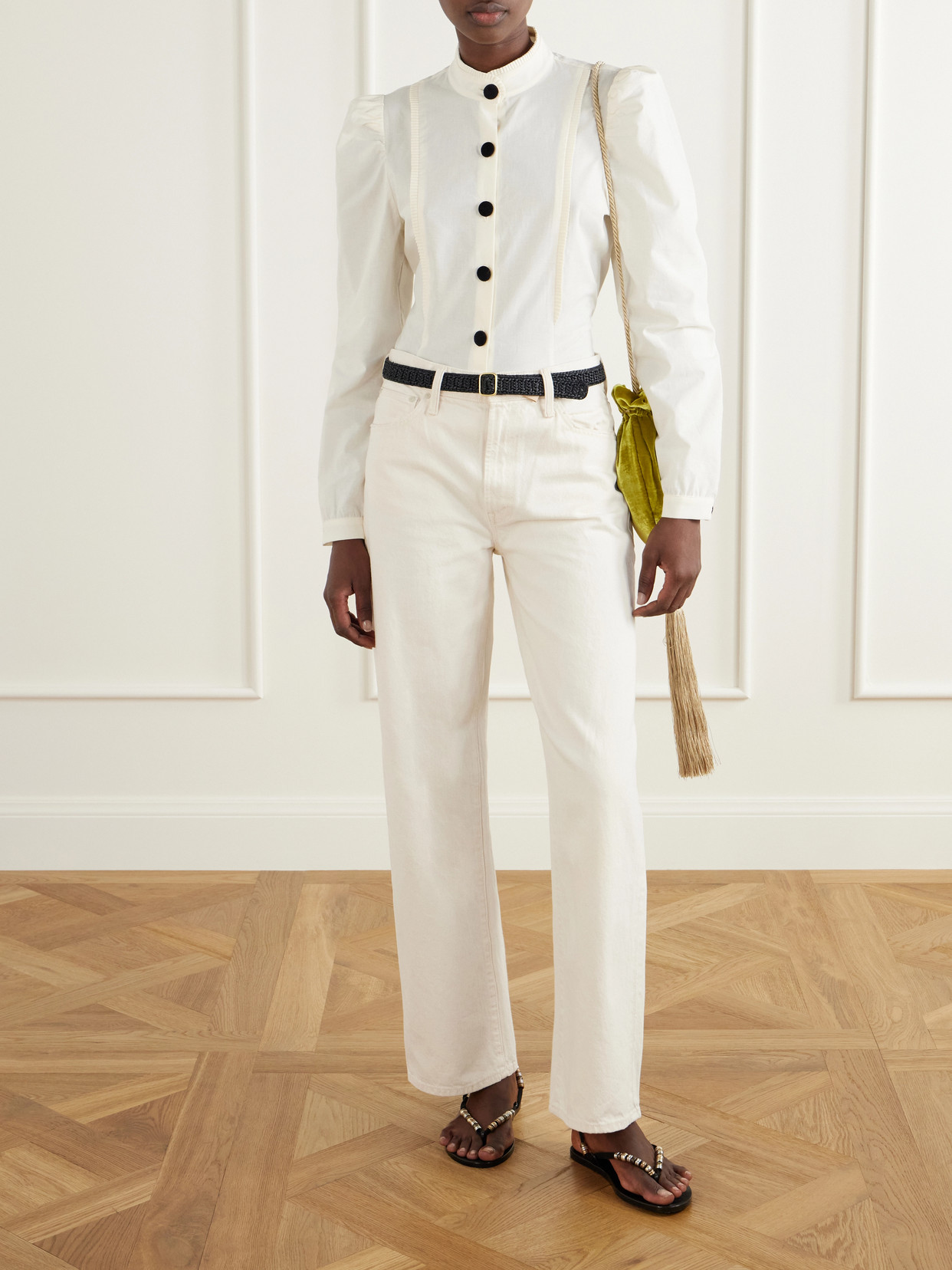 Luchita Cotton-Poplin Blouse