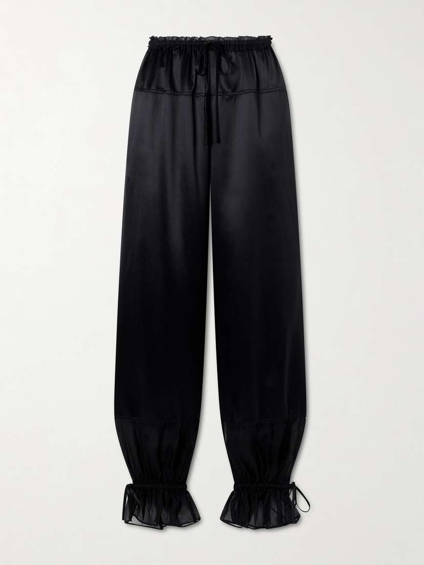 Ulla Johnson Camile Cinched Ruffled Silk Balloon Pants | Thumbnail 6 Ulla Johnson Camile Cinched Ruffled Silk Balloon Pants | Thumbnail 6