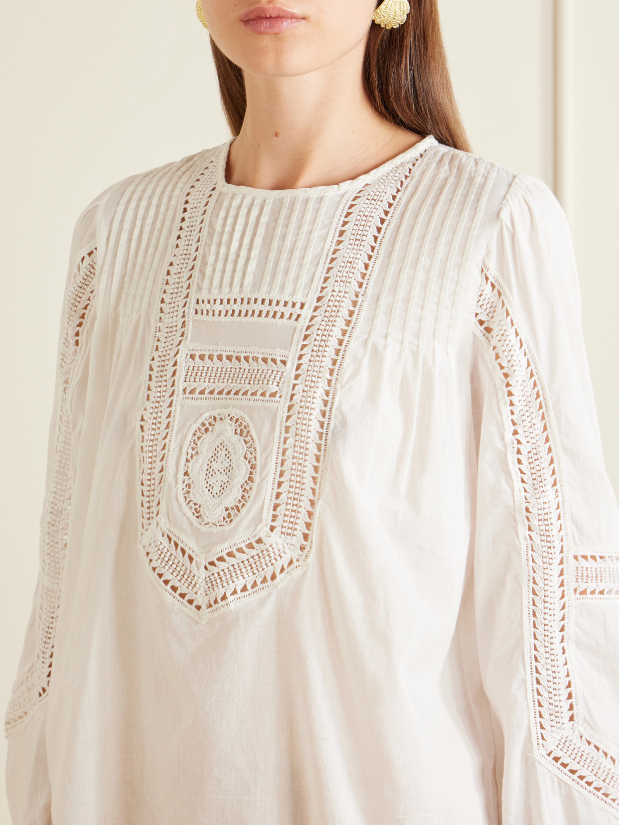 Marlowe Broderie Anglaise Cotton Blouse