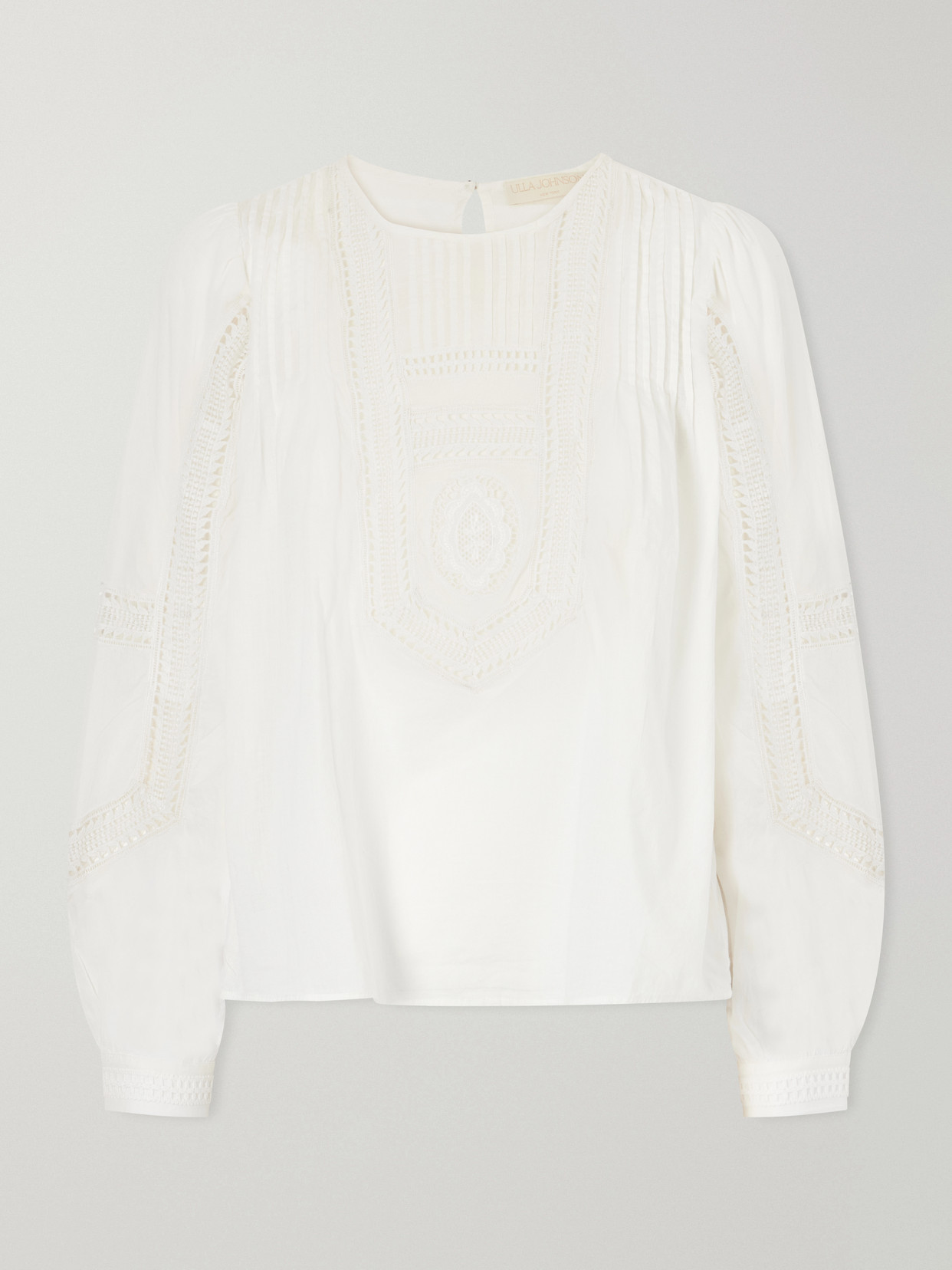 Ulla Johnson Marlowe Broderie Anglaise Cotton Blouse
