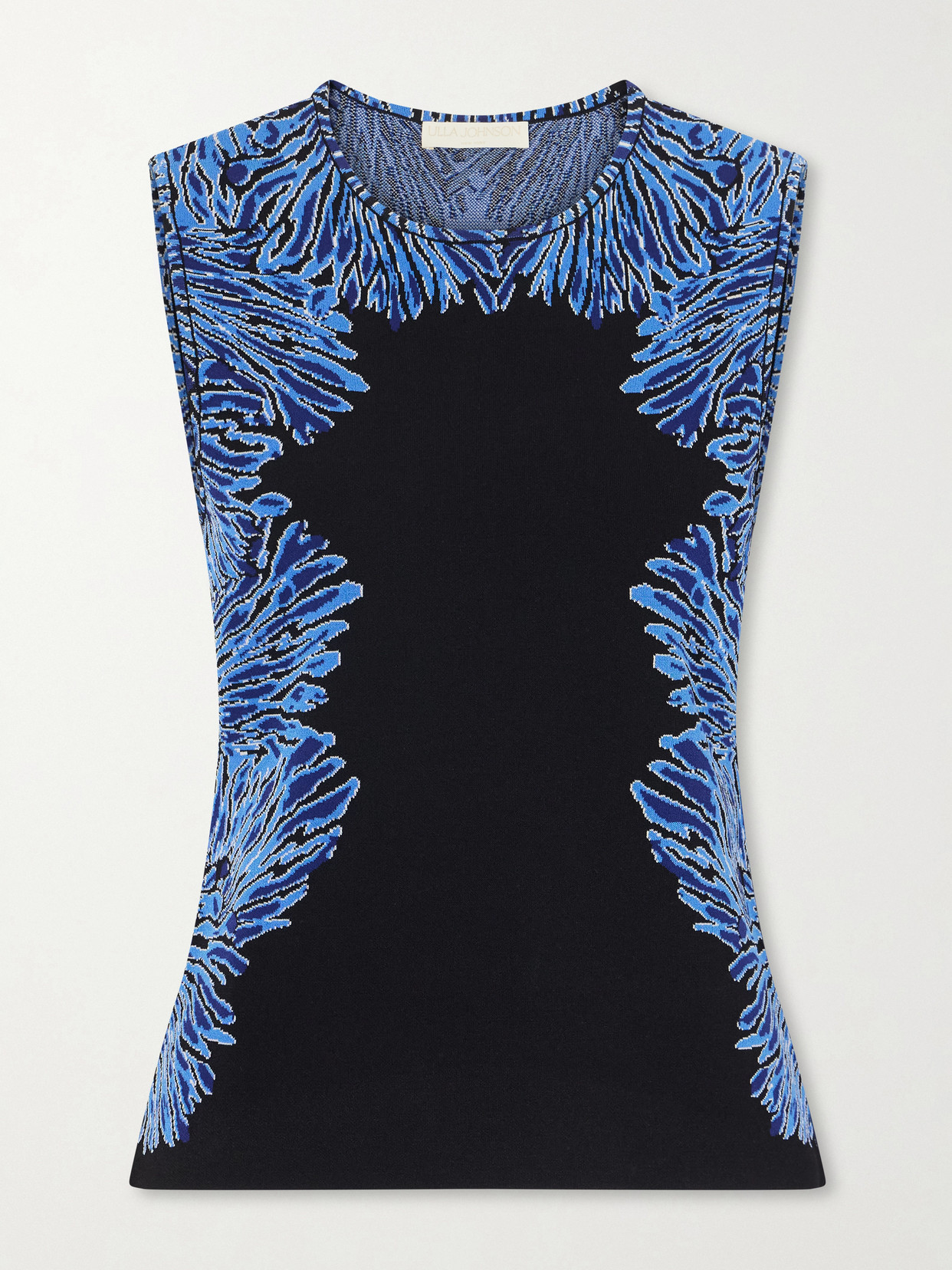 Ulla Johnson Aylin Jacquard-knit Tank In Blue