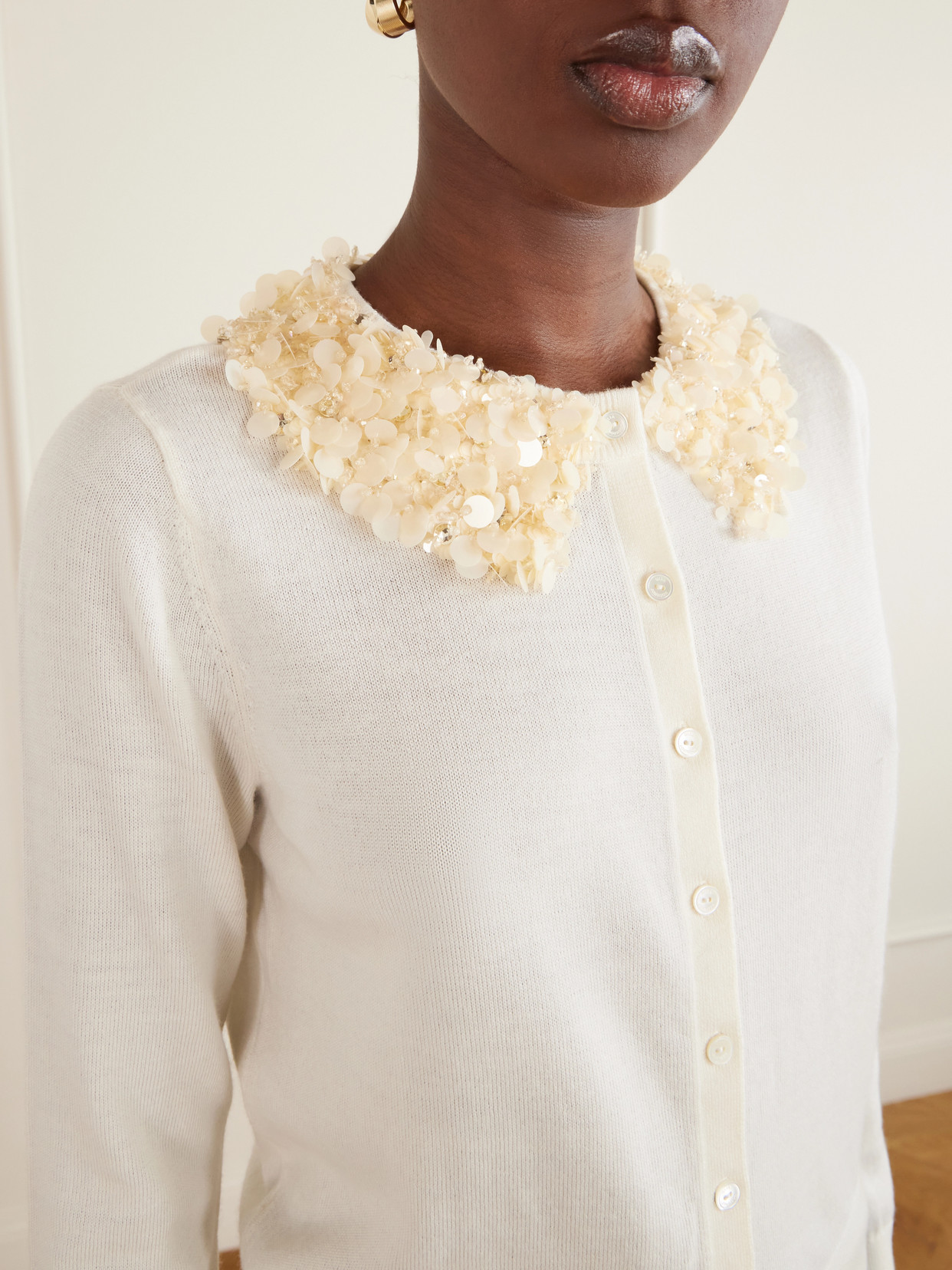 Anna Embellished Merino Cardigan