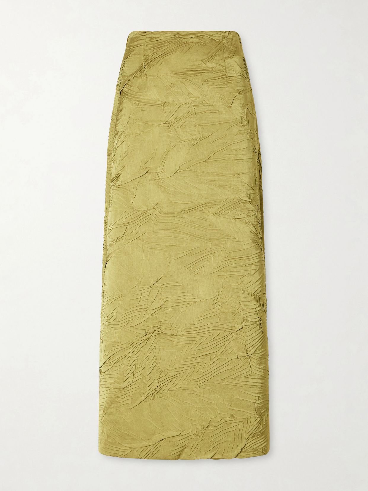 Inez satin midi skirt