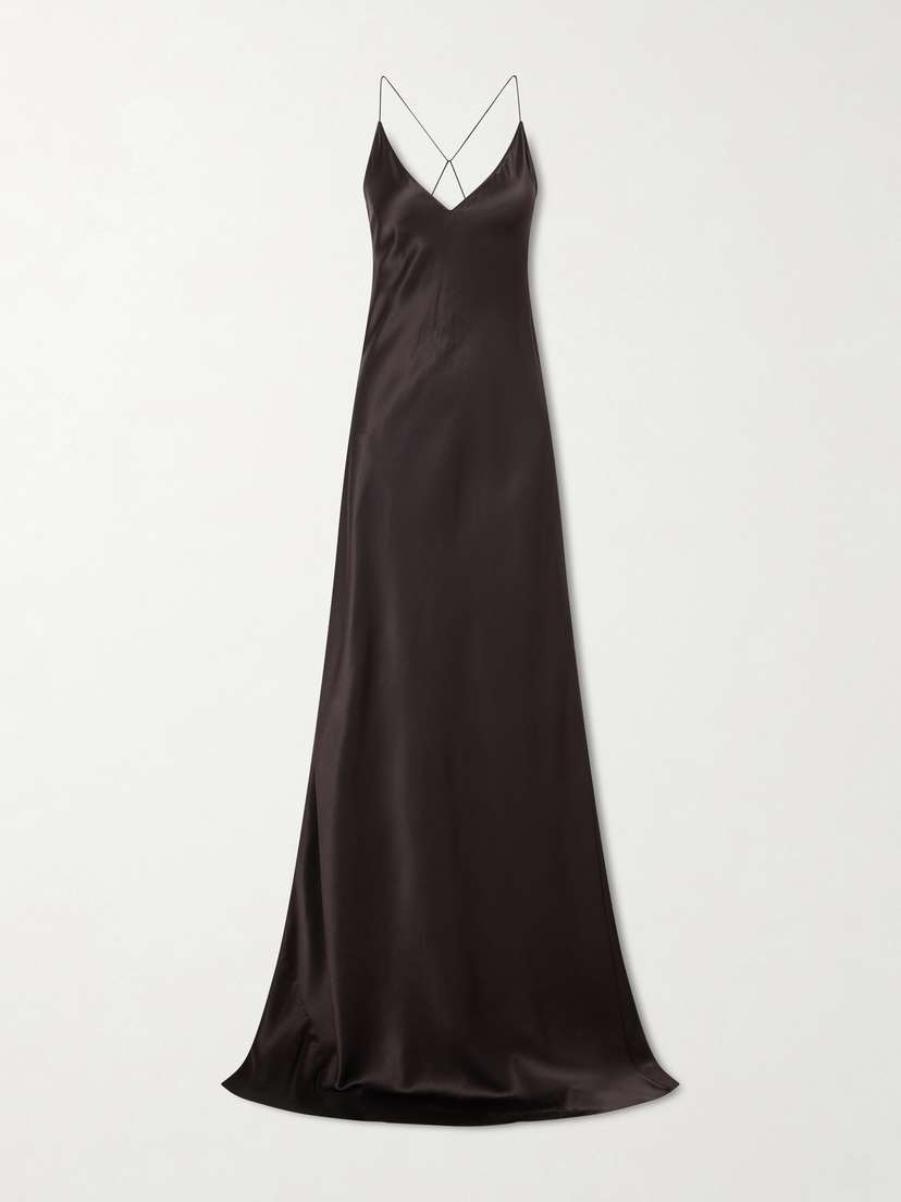 Nili Lotan Ira Silk-charmeuse Gown